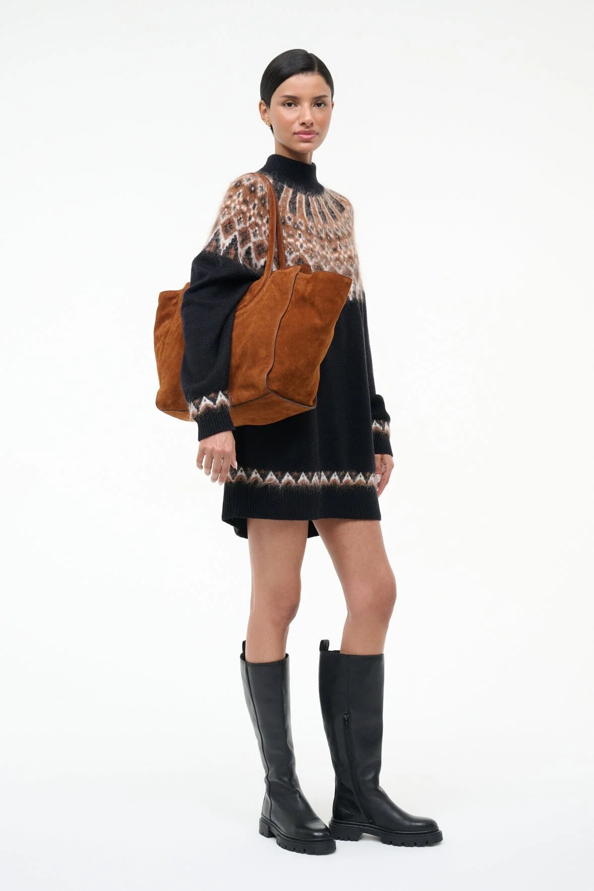 MAUDE TOTE BAG | TABAC SUEDE - Image 2