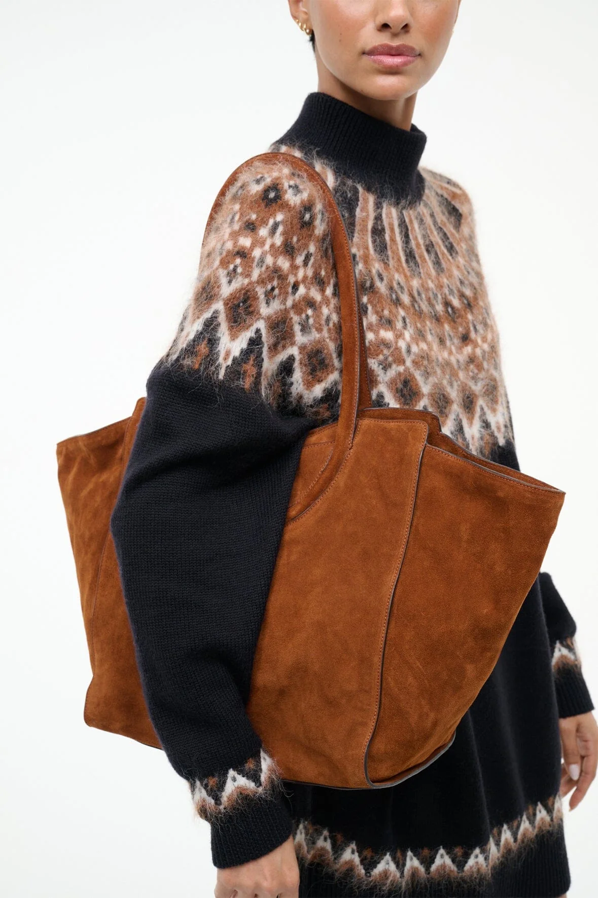 MAUDE TOTE BAG | TABAC SUEDE - Image 4