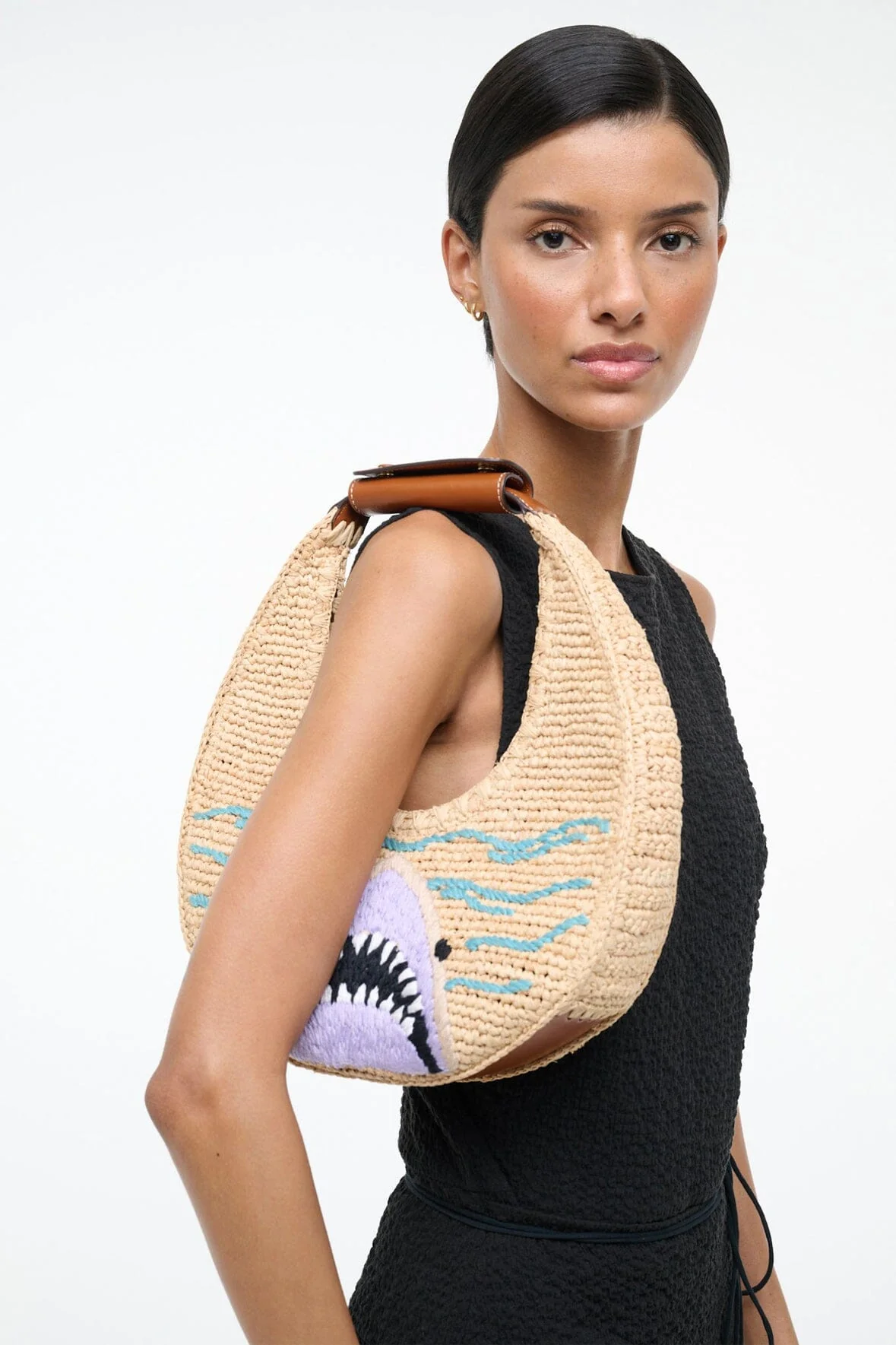 MOON RAFFIA BAG | GREAT WHITE - Image 4