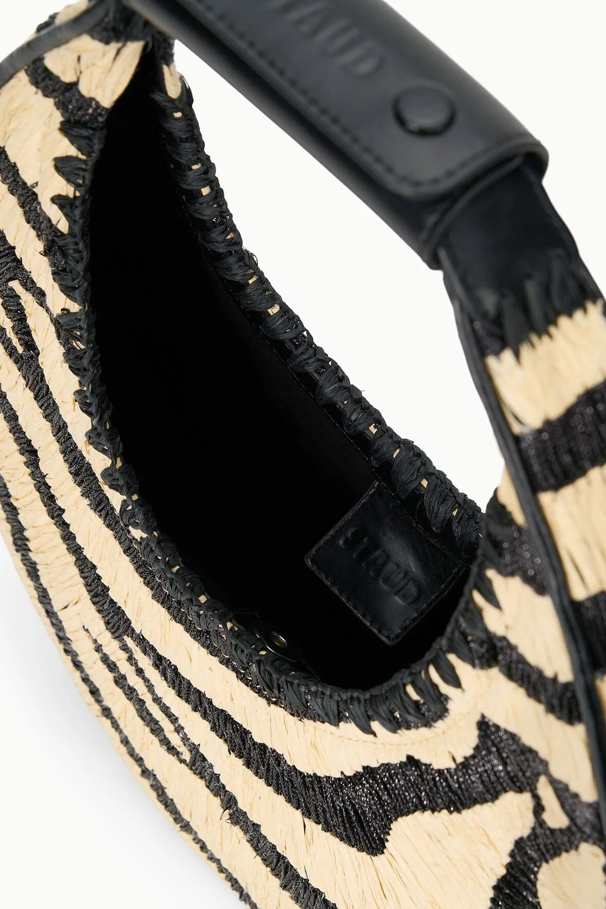 MOON RAFFIA BAG | ZEBRA RAFFIA - Image 5