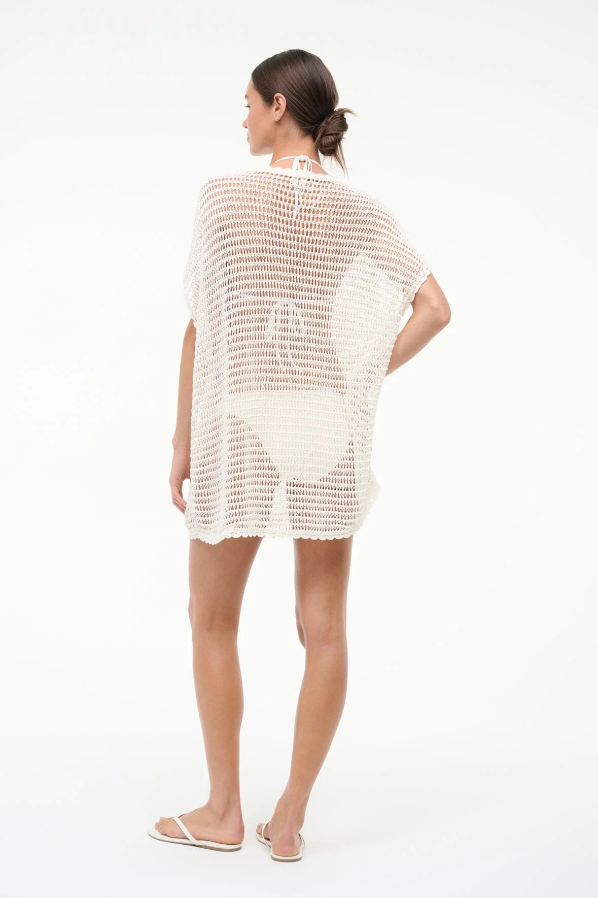 ORIYA COVERUP DRESS | IVORY - Image 4