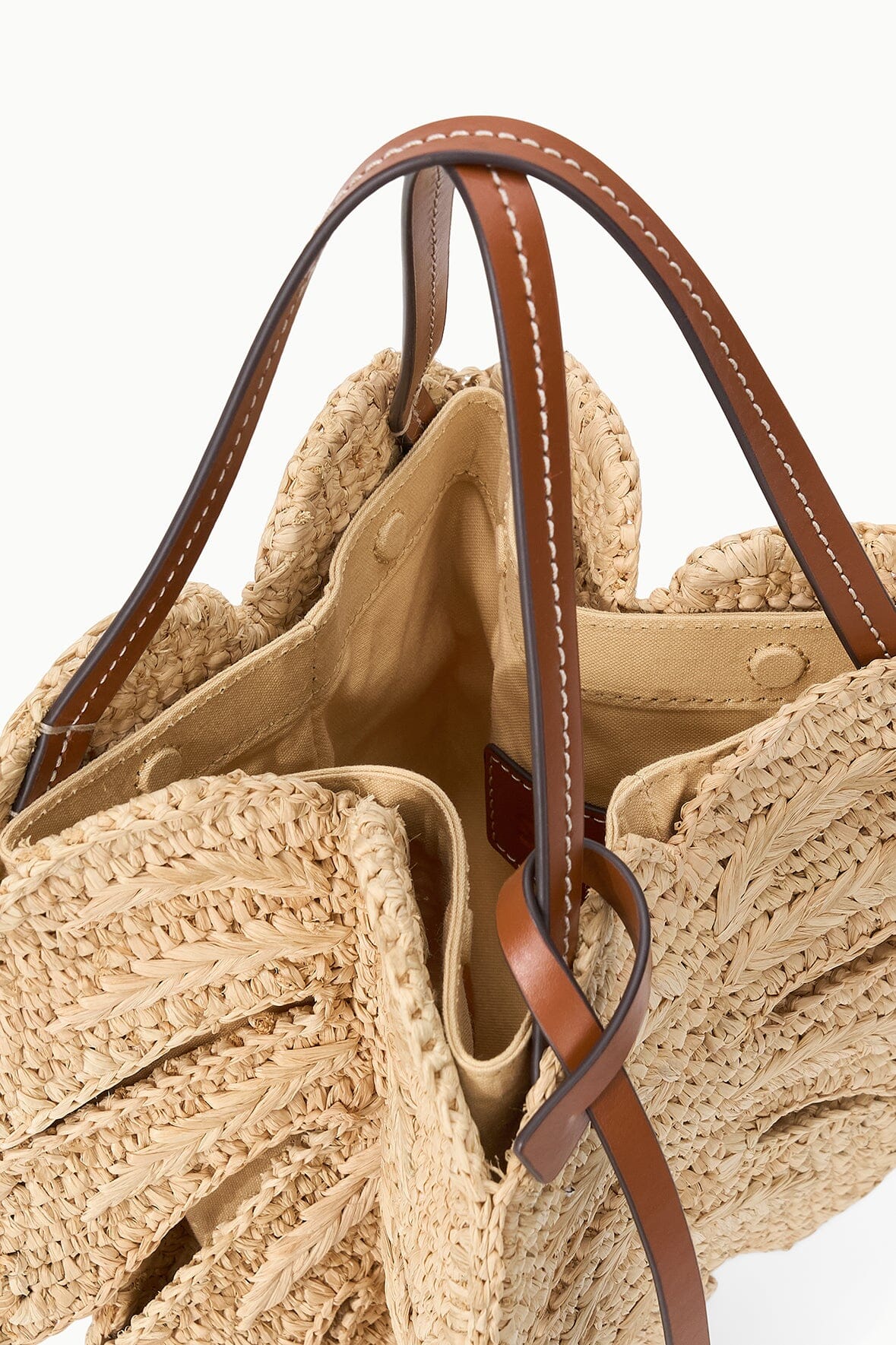 PALM RAFFIA BAG | NATURAL TAN - Image 5