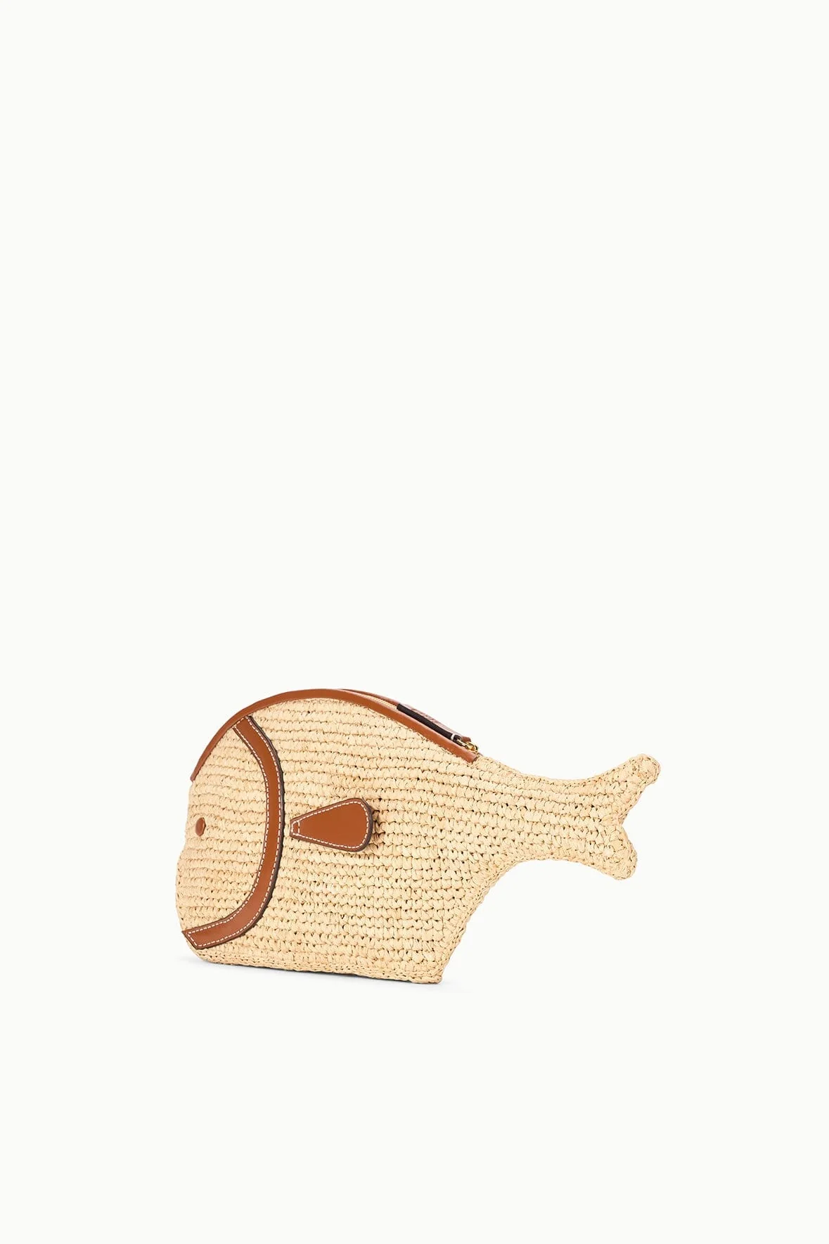 PESCE RAFFIA CLUTCH | NATURAL TAN - Image 3