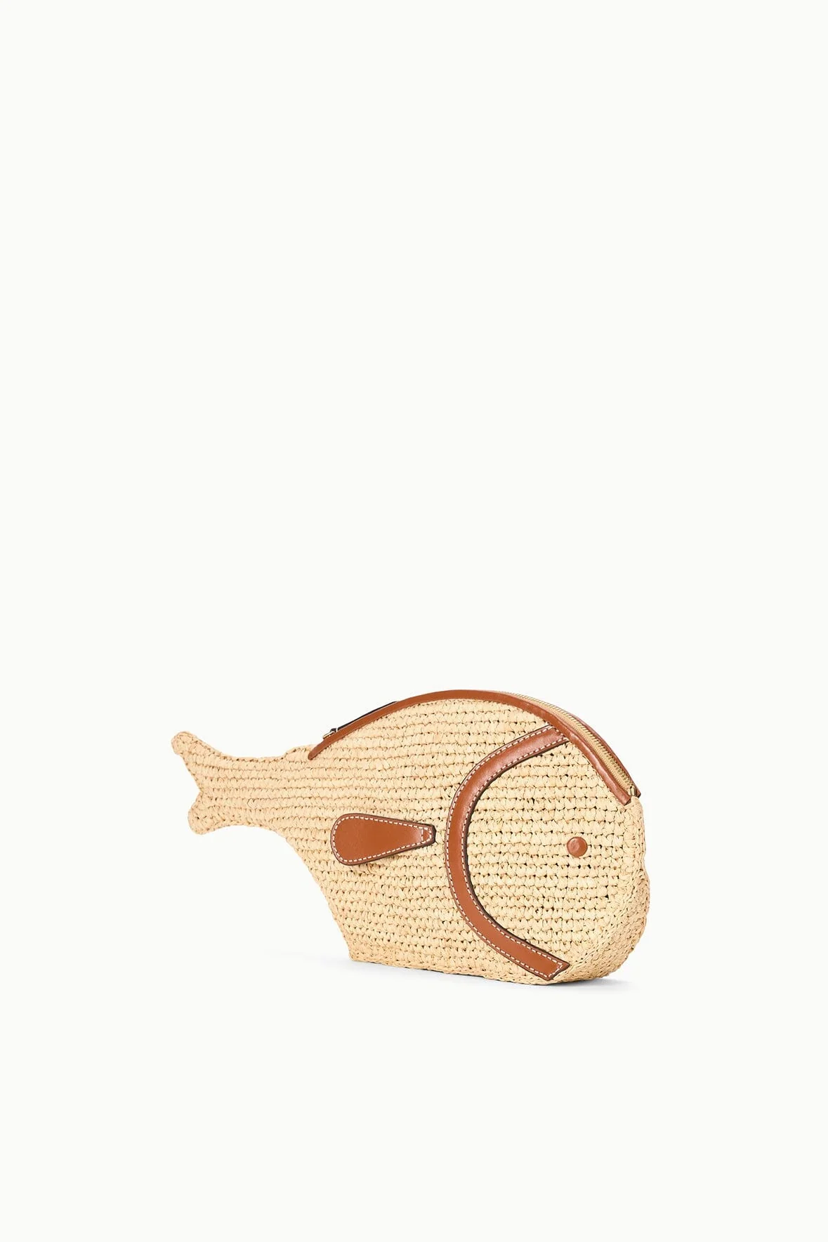 PESCE RAFFIA CLUTCH | NATURAL TAN - Image 5