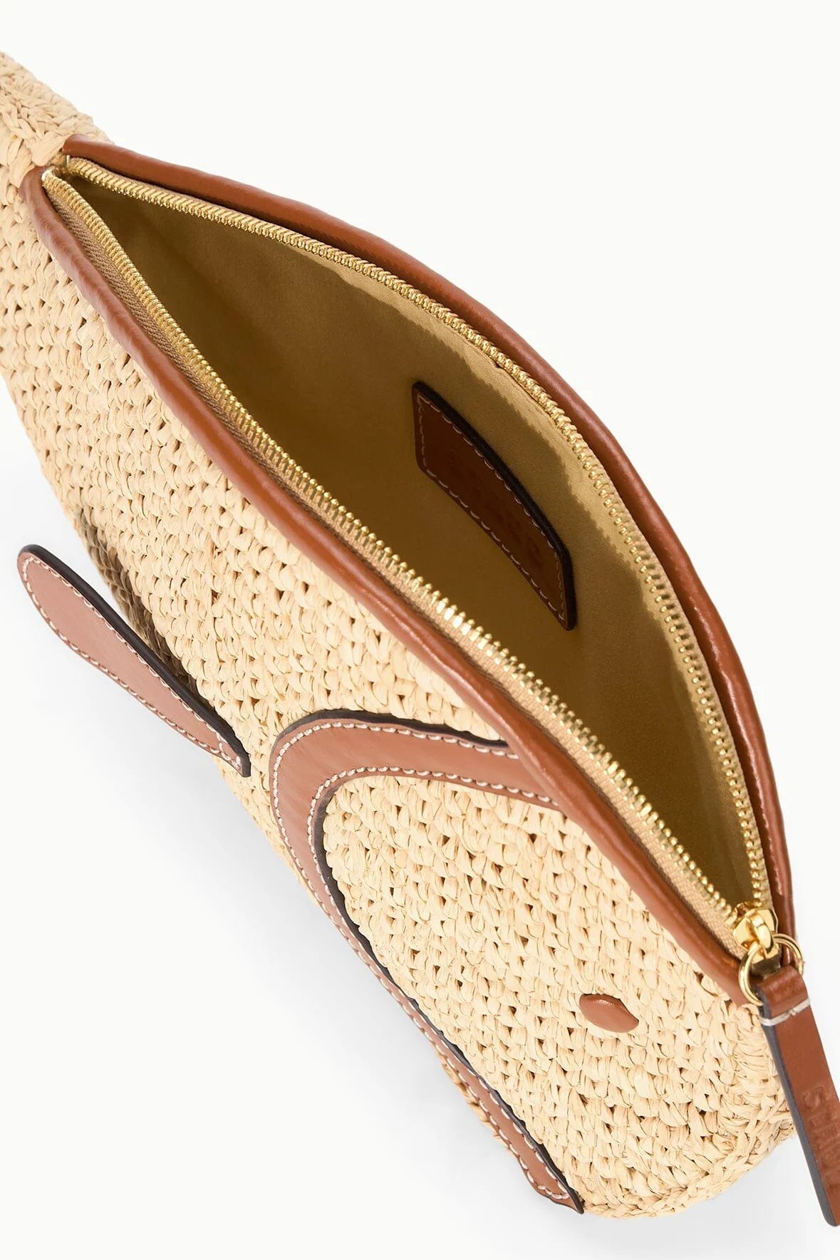 PESCE RAFFIA CLUTCH | NATURAL TAN - Image 7