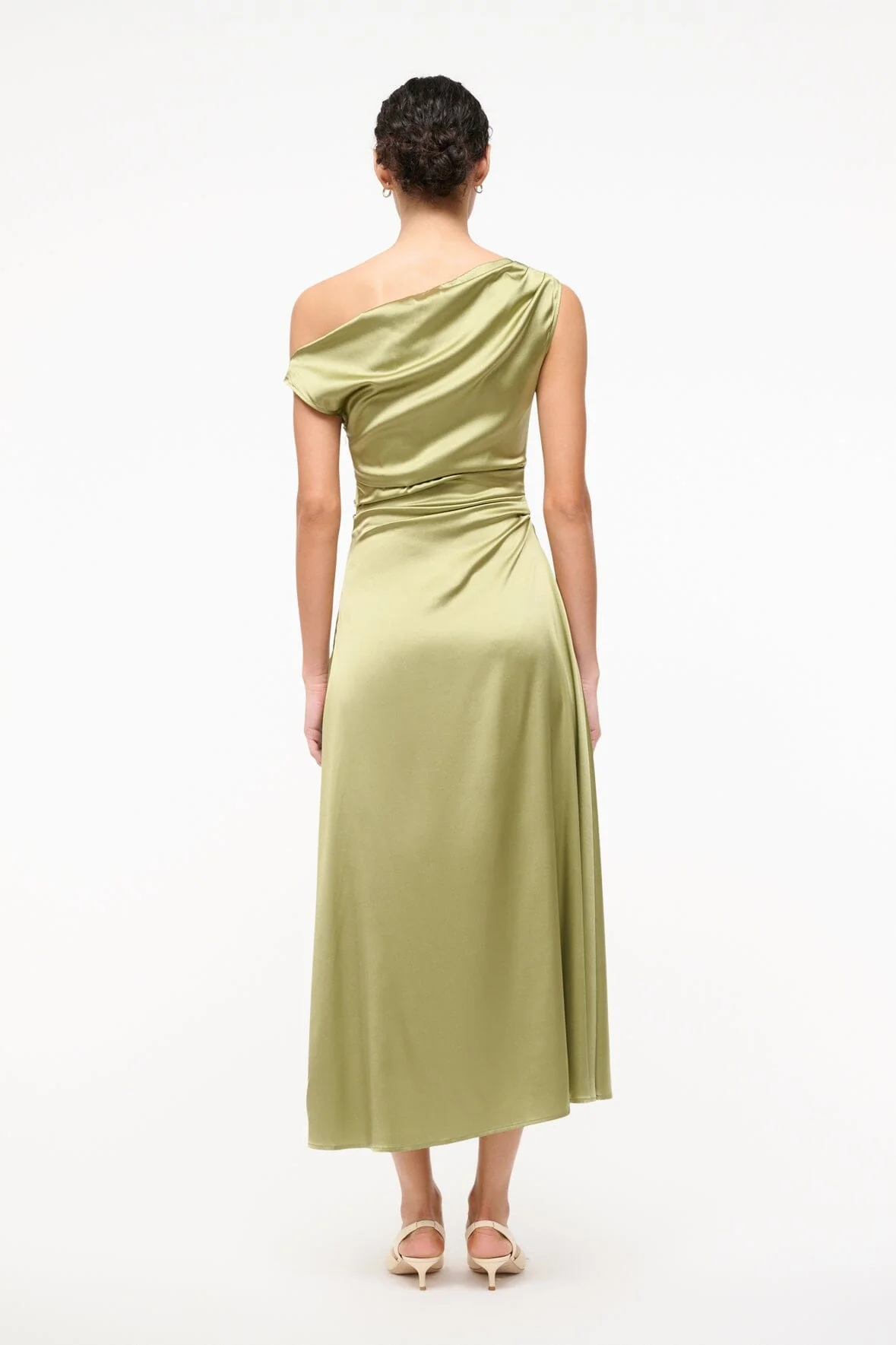 PHARE SILK DRESS | MOSS - Image 3