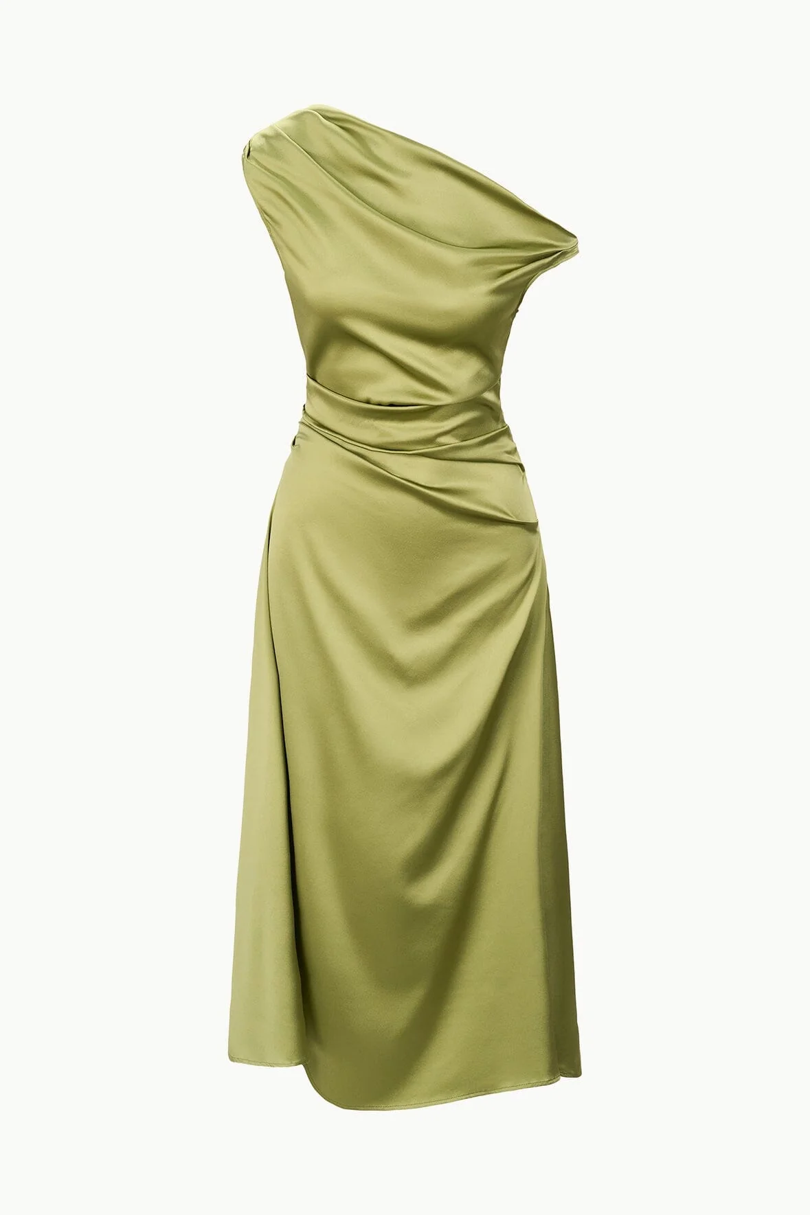 PHARE SILK DRESS | MOSS - Image 7