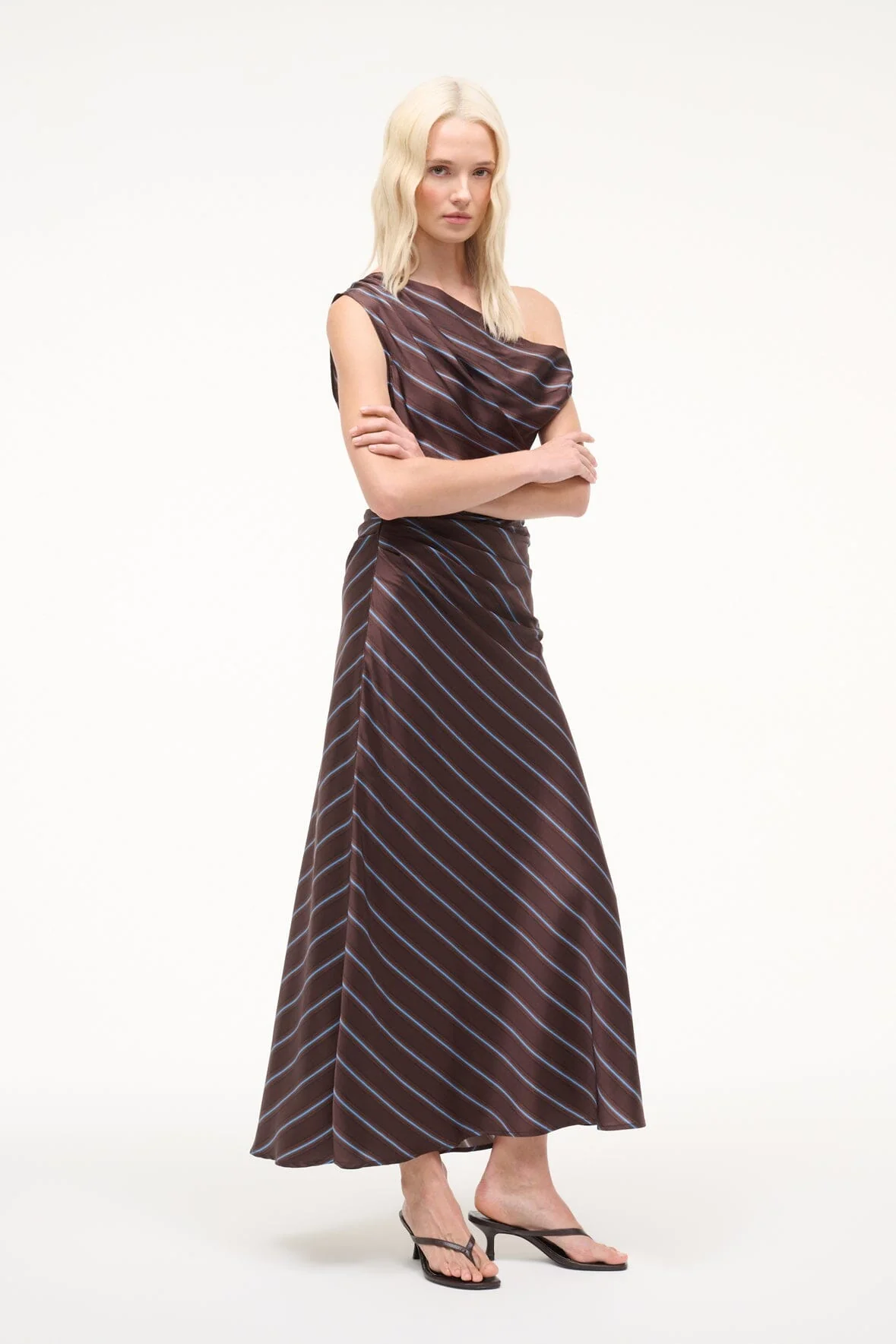 PHARE SILK DRESS | REDONDO STRIPE - Image 2