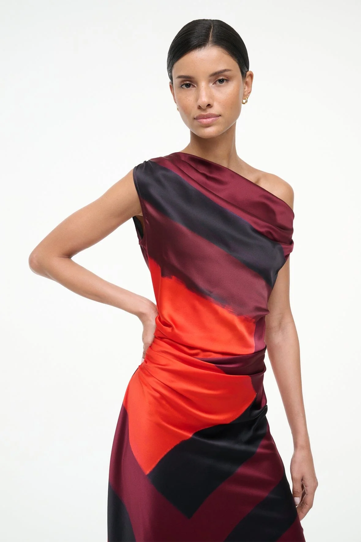 PHARE SILK DRESS | RUBY PRISM - Image 2