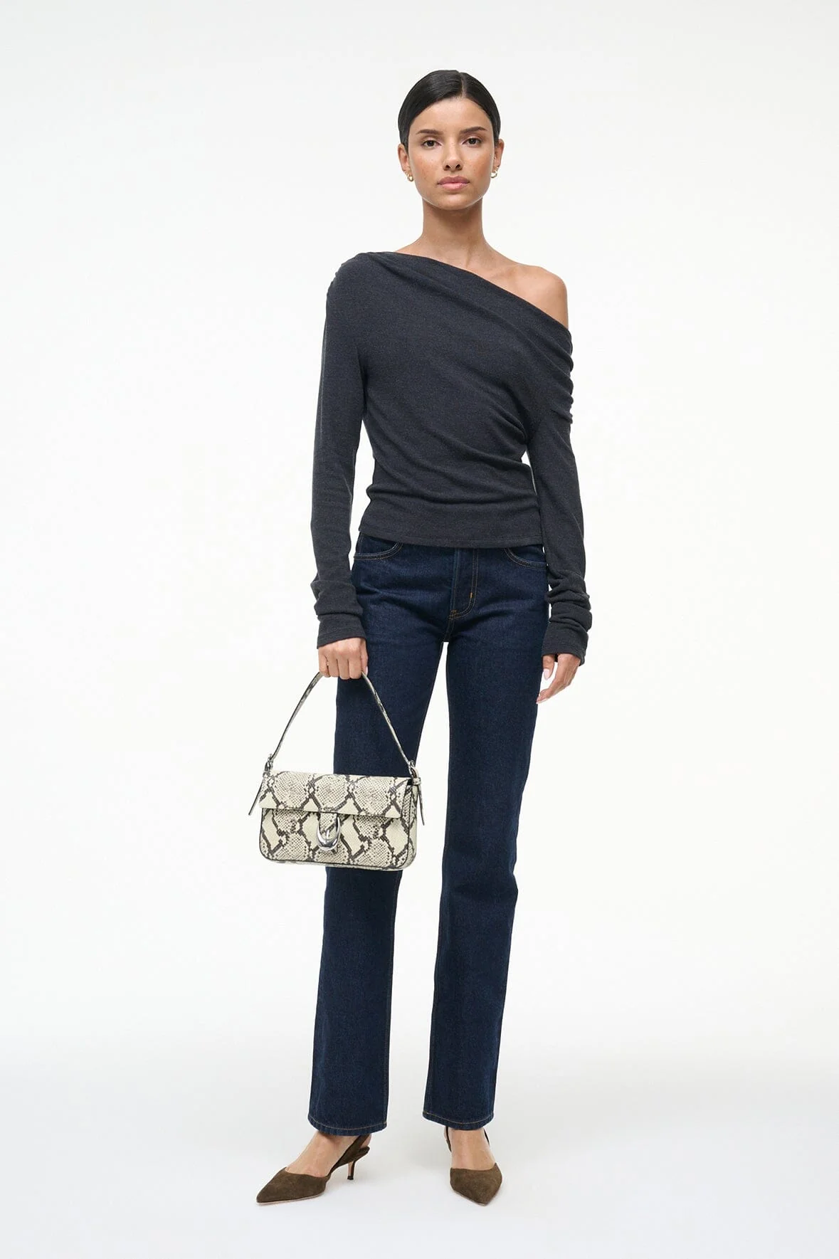 PHILOMENA TOP | CHARCOAL - Image 2
