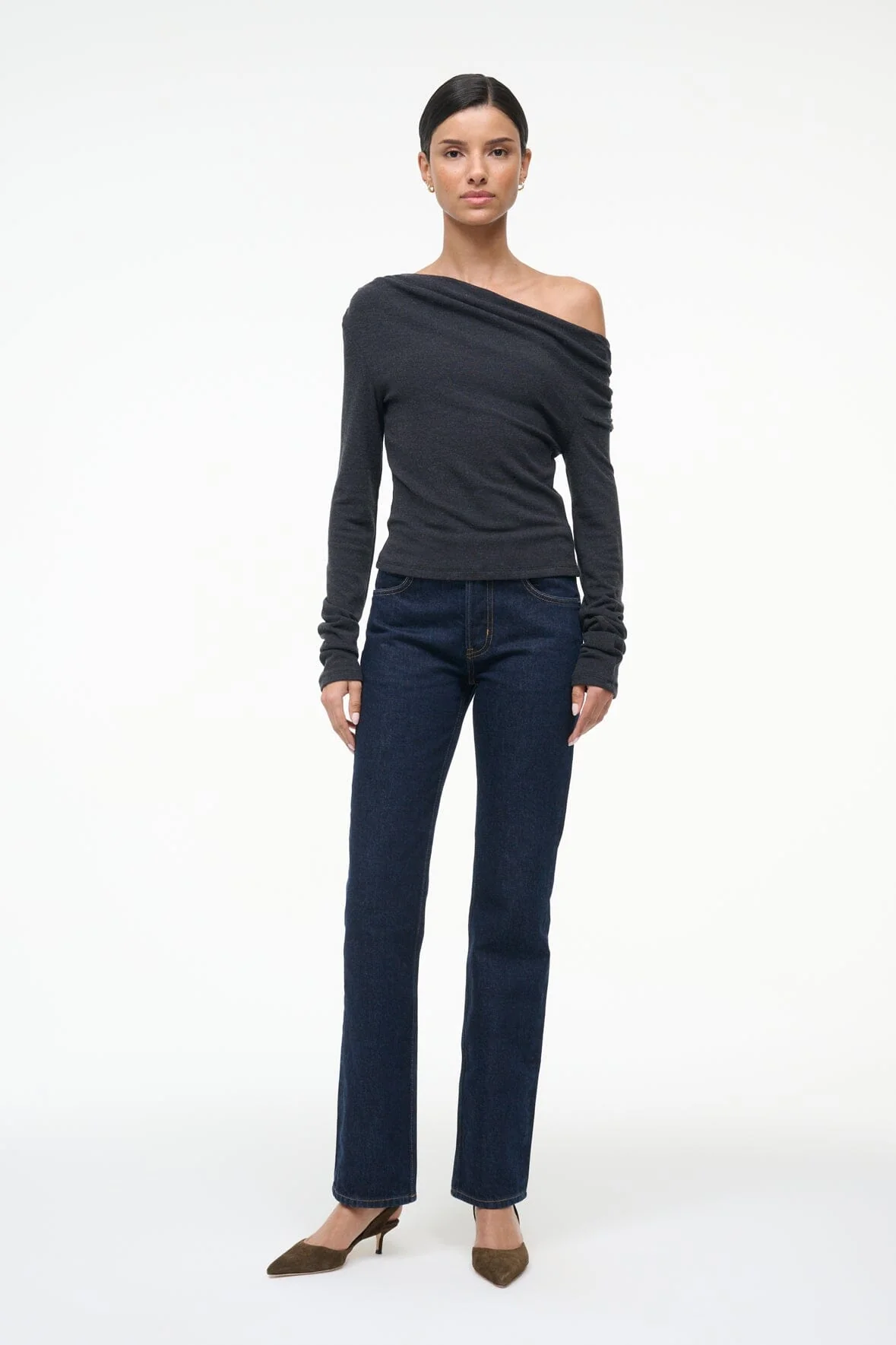 PHILOMENA TOP | CHARCOAL - Image 3