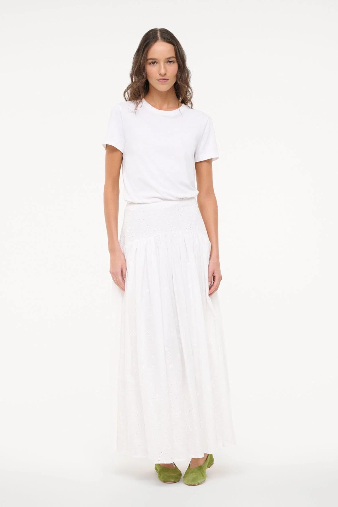 PROCIDA SKIRT | WHITE EYELET - Image 3