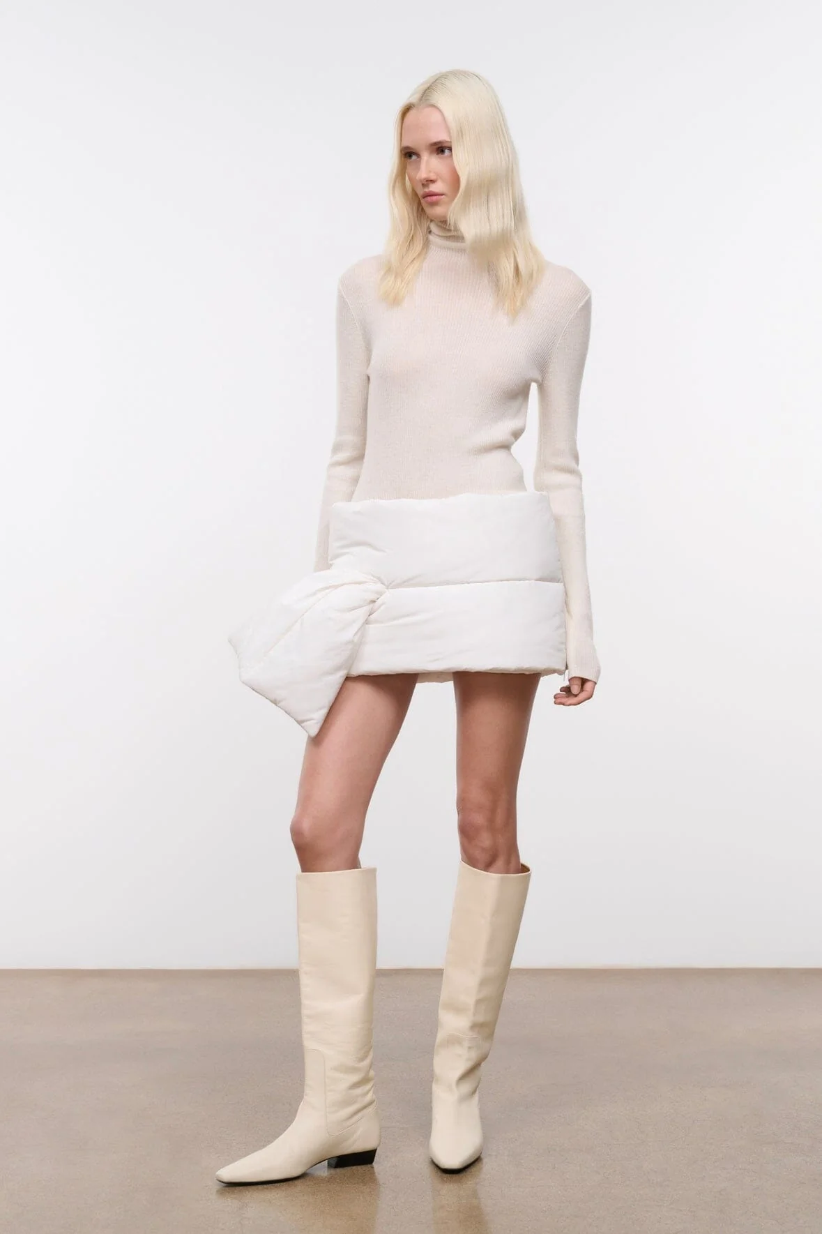 PUFF SCARF | IVORY