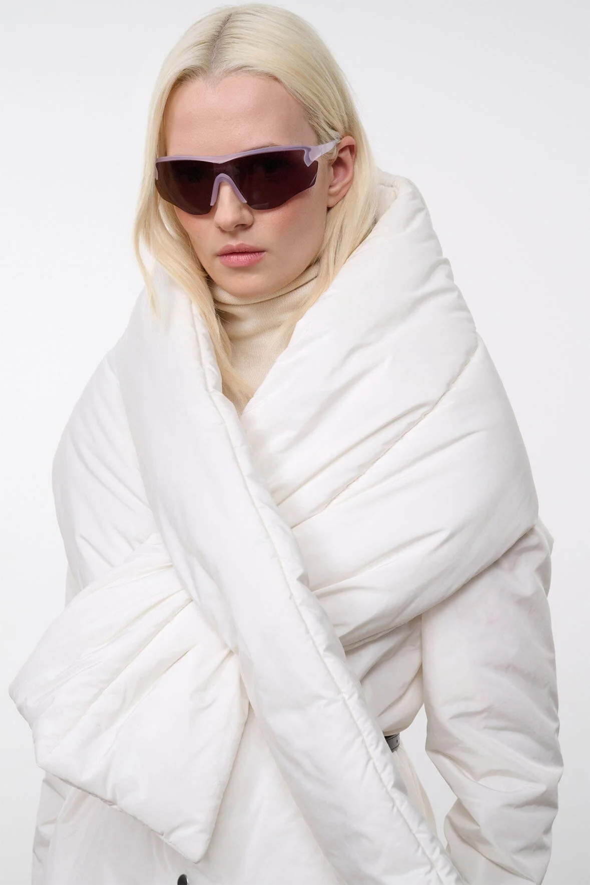 PUFF SCARF | IVORY - Image 2