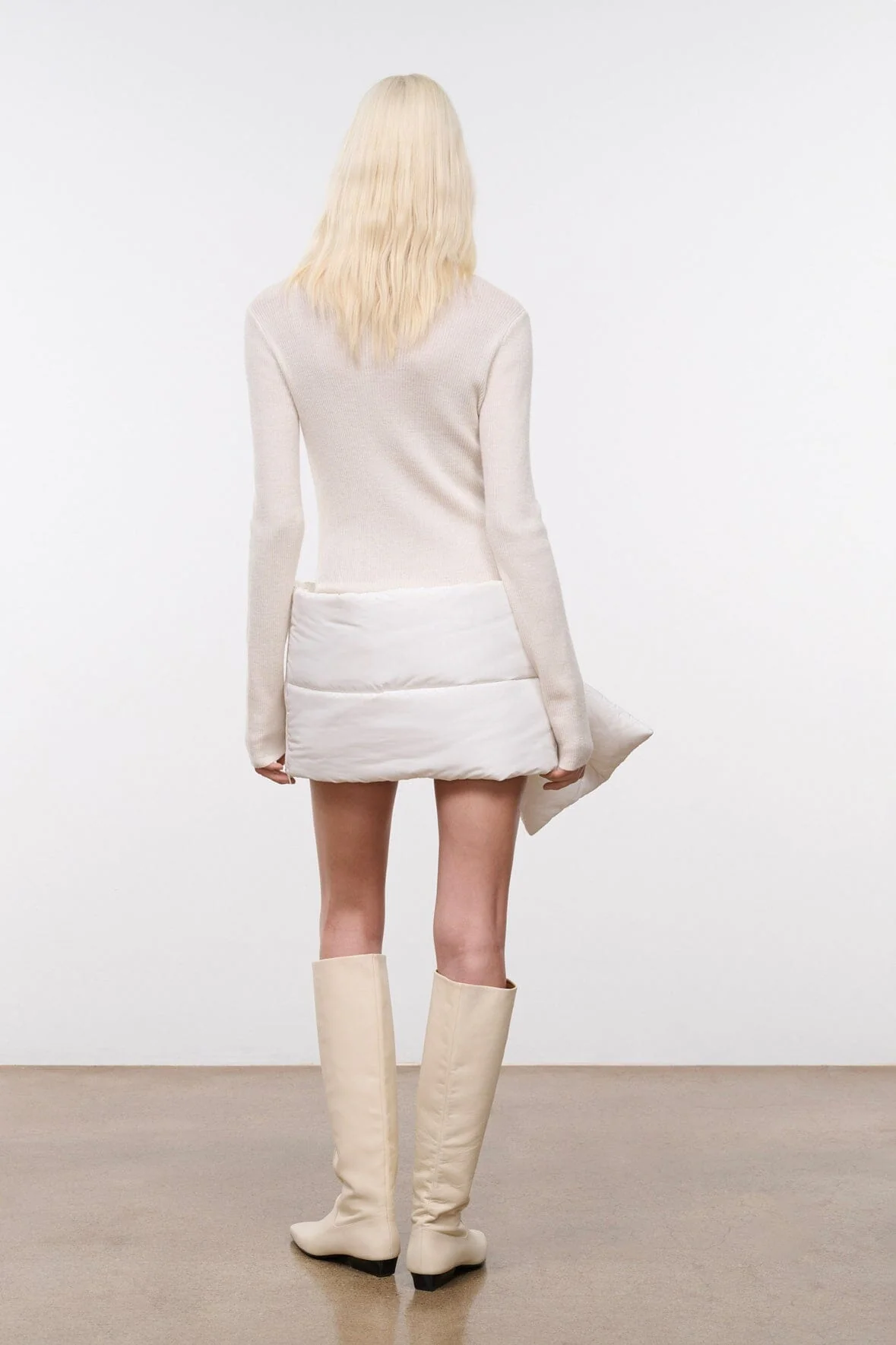 PUFF SCARF | IVORY - Image 4