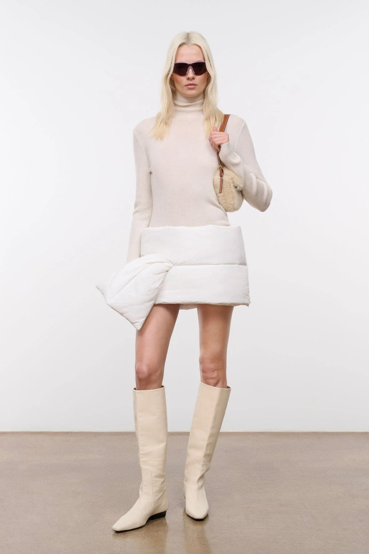 PUFF SCARF | IVORY - Image 6