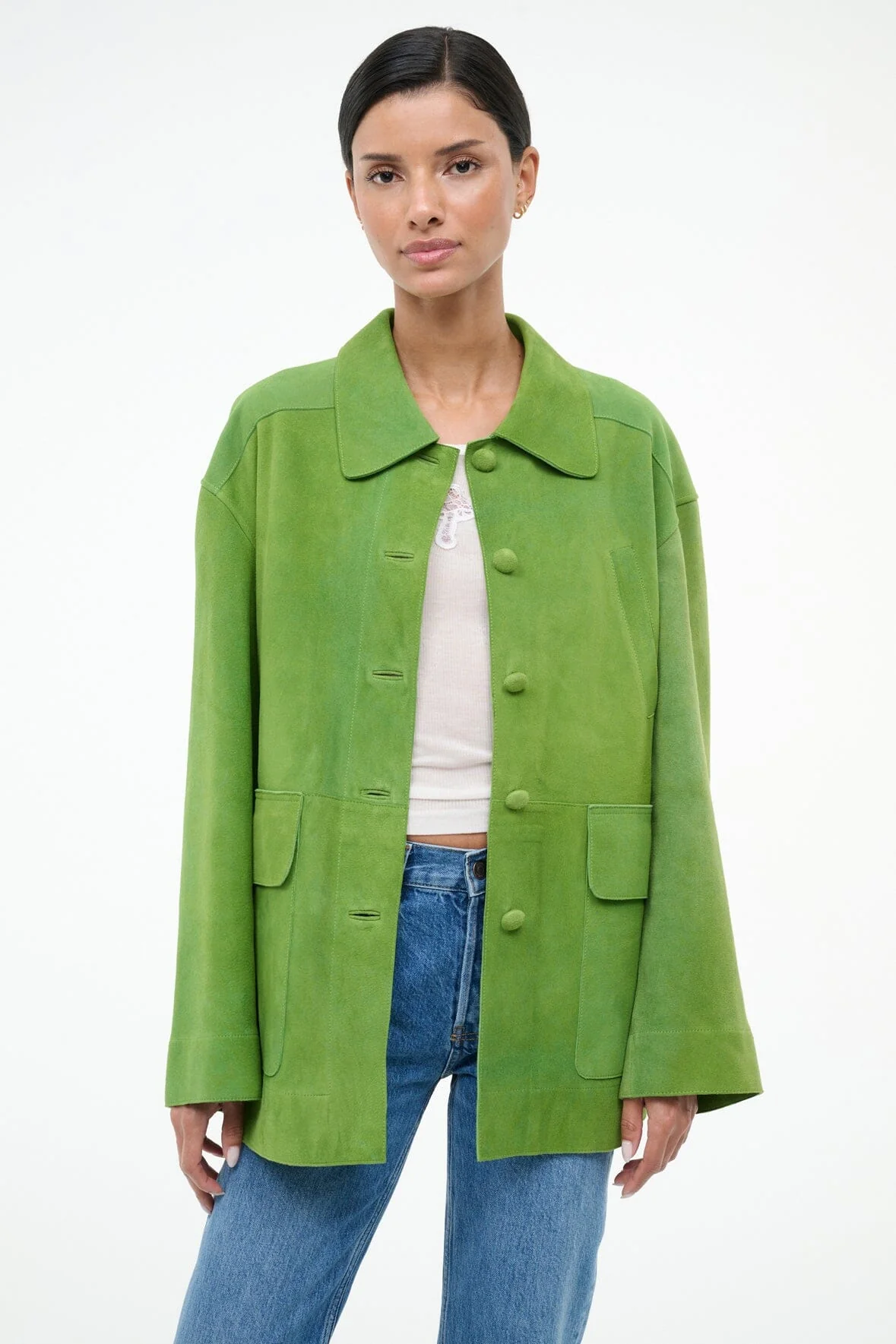ROXANNE SUEDE JACKET | LEAF SUEDE - Image 2