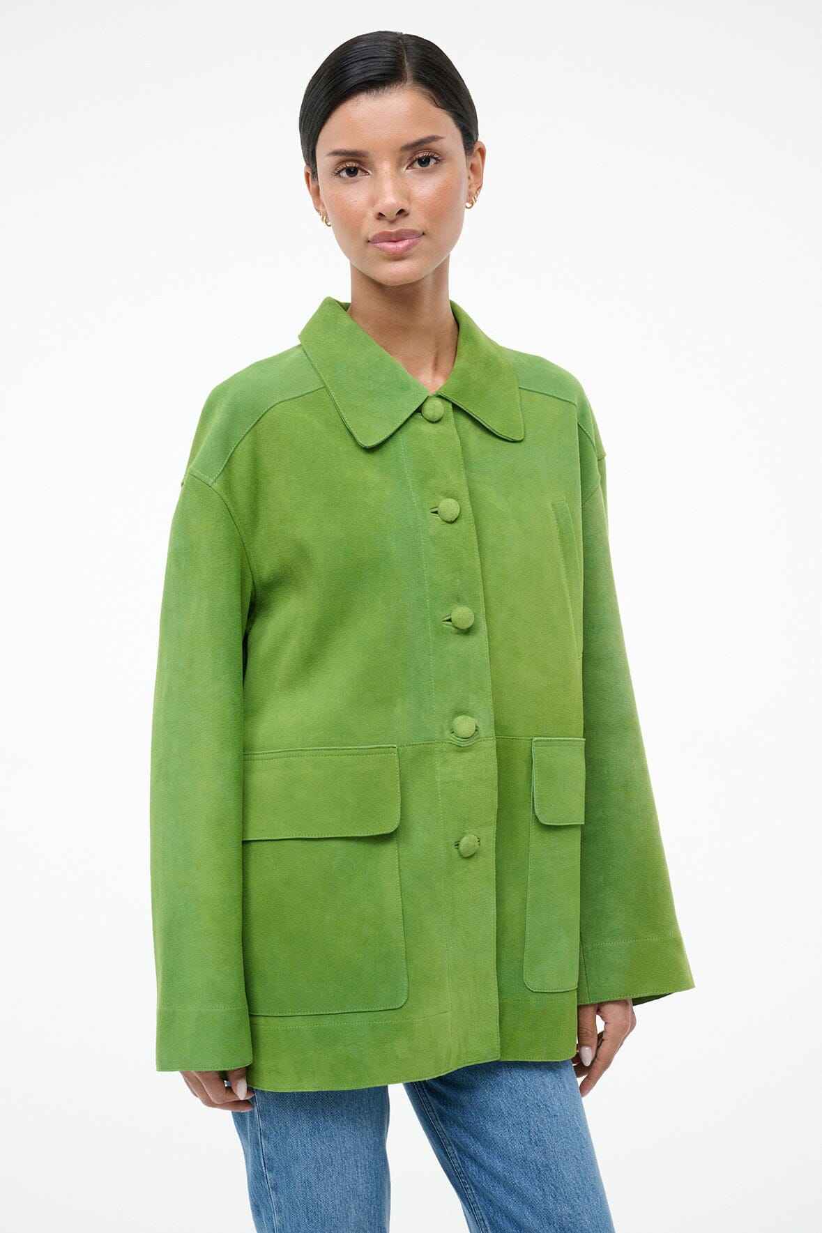 ROXANNE SUEDE JACKET | LEAF SUEDE - Image 3