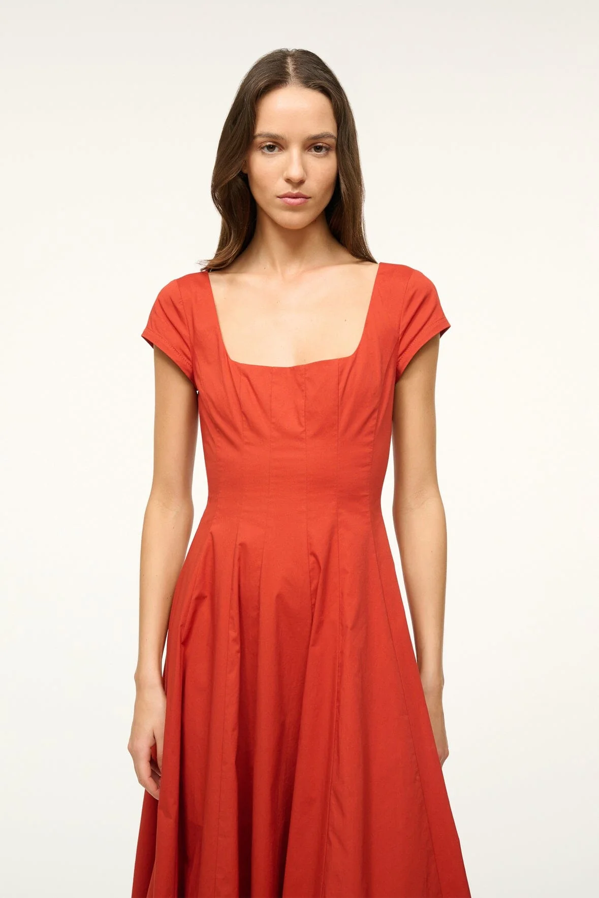 SHORT SLEEVE WELLS DRESS | RUST - Image 3