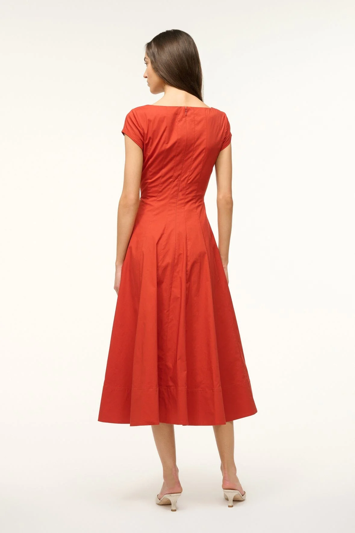 SHORT SLEEVE WELLS DRESS | RUST - Image 4