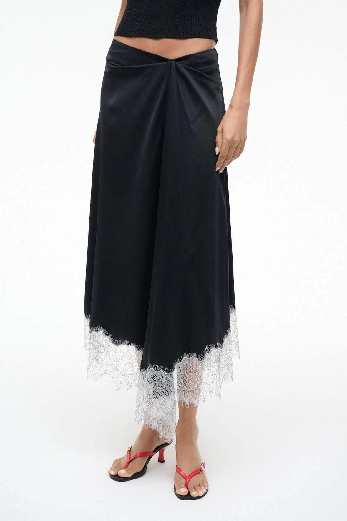 SONOMA SILK SKIRT | BLACK - Image 2