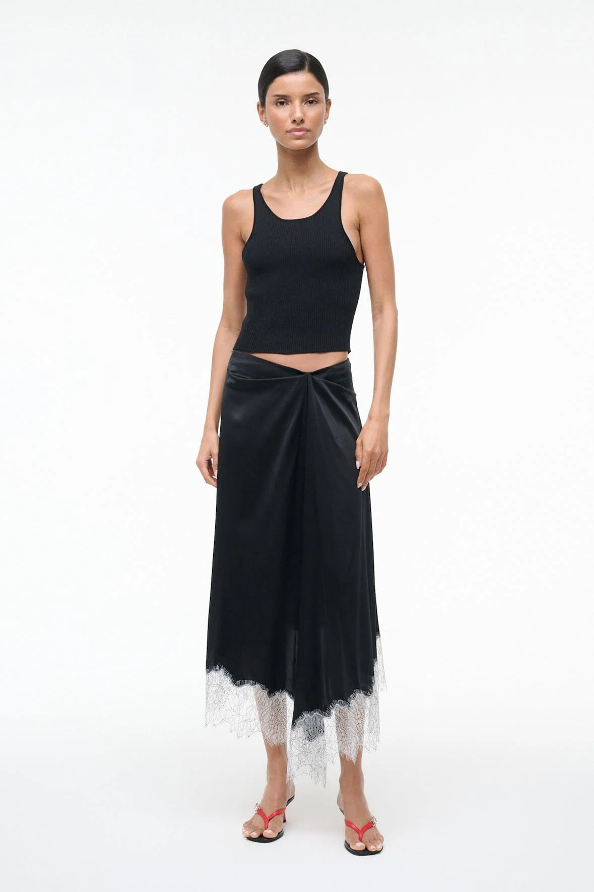 SONOMA SILK SKIRT | BLACK - Image 3