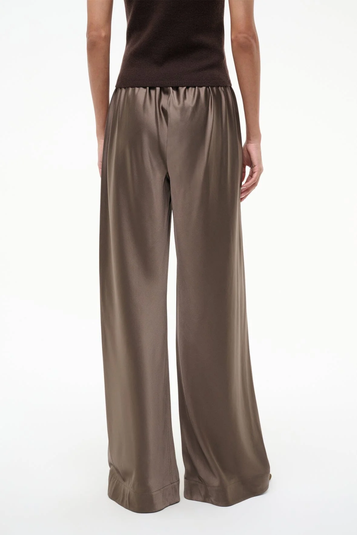 STROLL SILK PANT | TRUFFLE - Image 4
