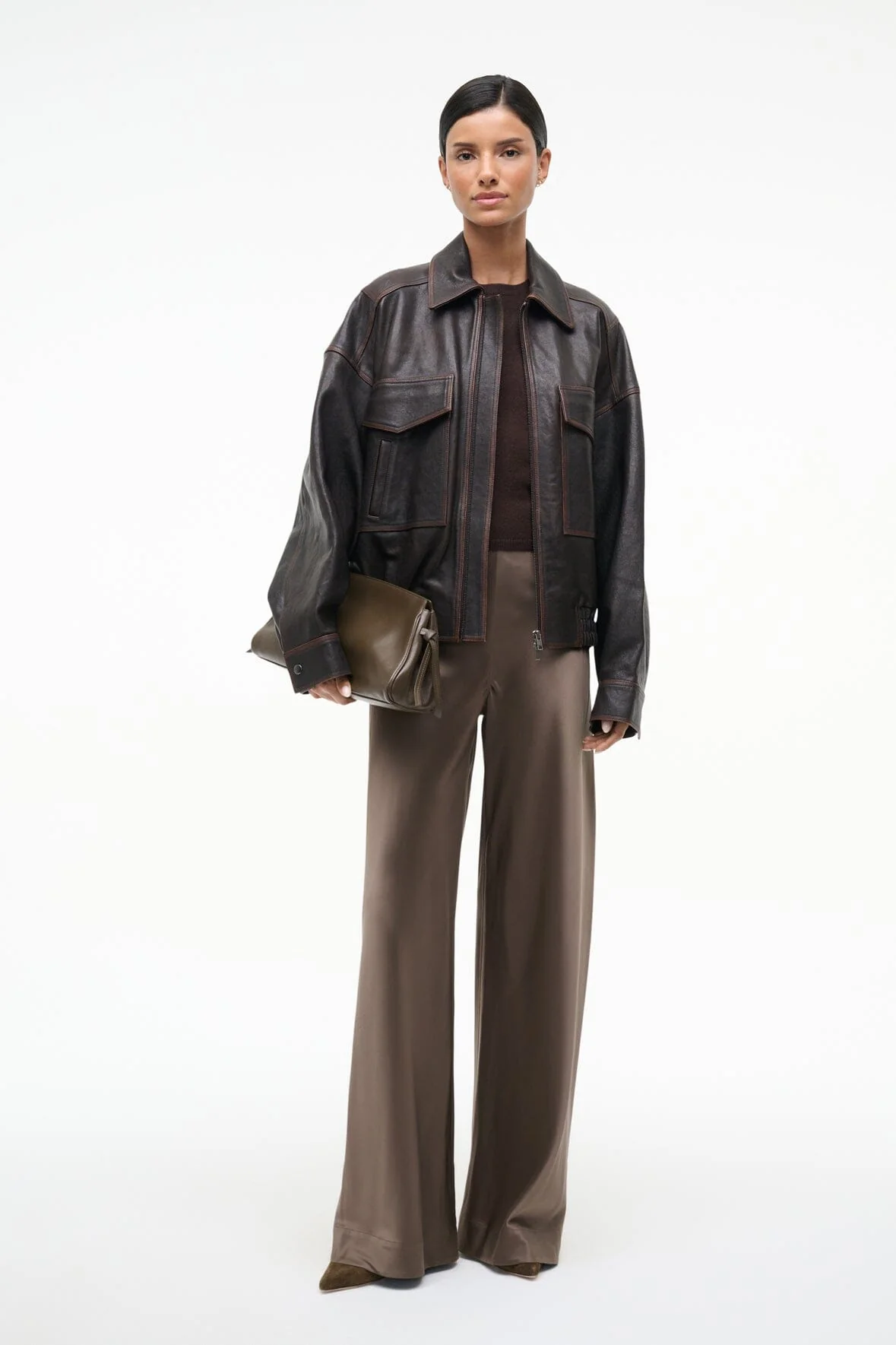 STROLL SILK PANT | TRUFFLE - Image 5