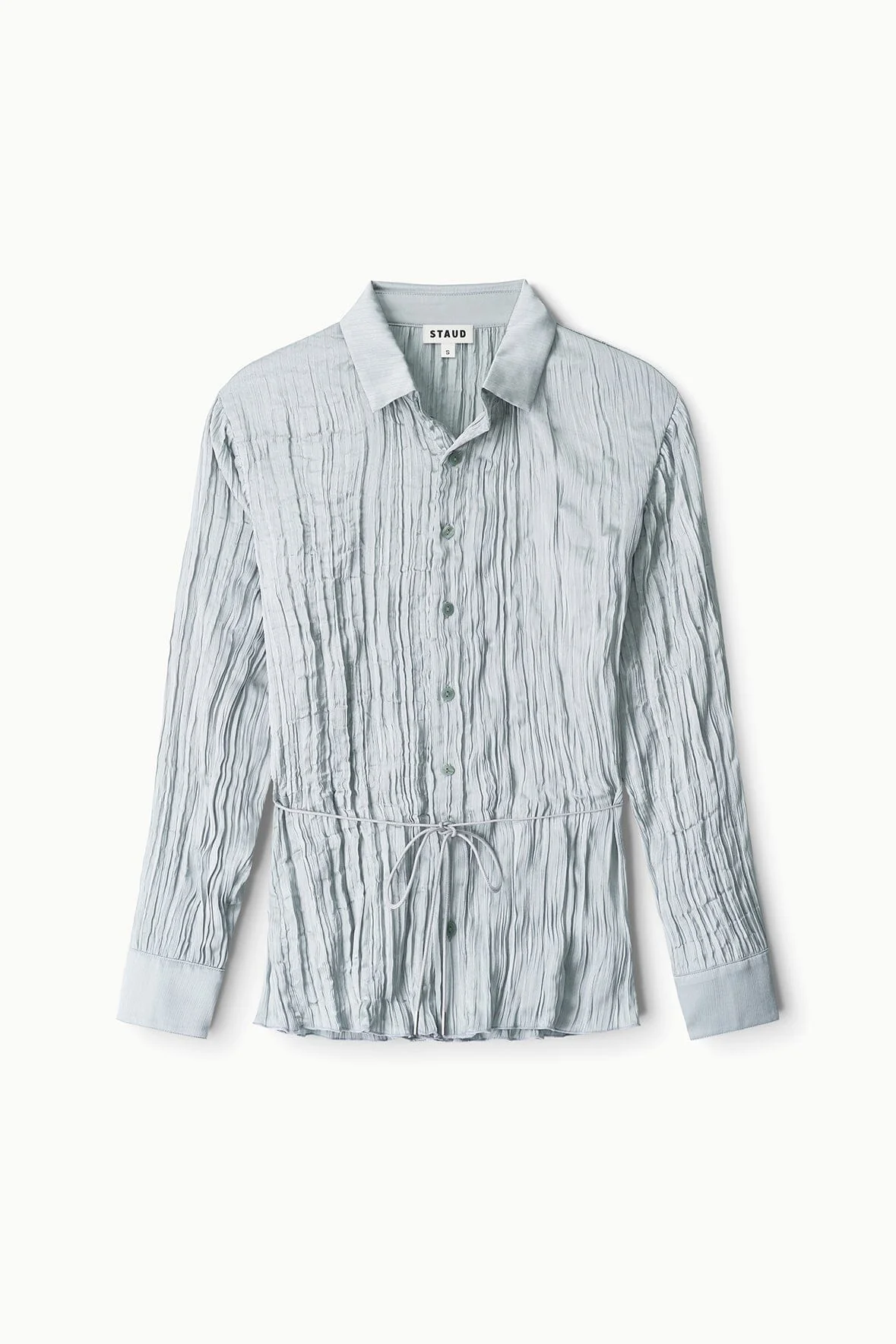 SUKI SHIRT | SILVER SAGE PLISSE - Image 7