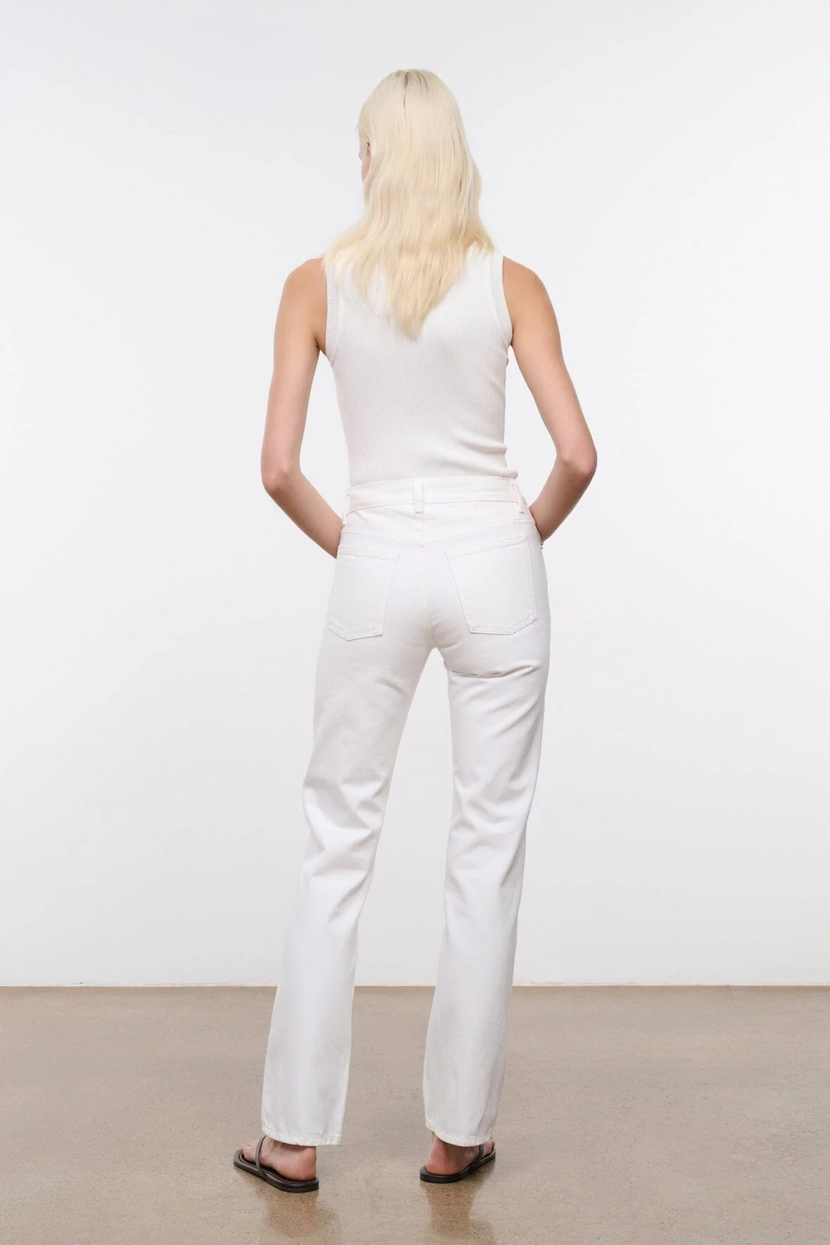 TEDDY STRAIGHT JEAN | WHITE - Image 3