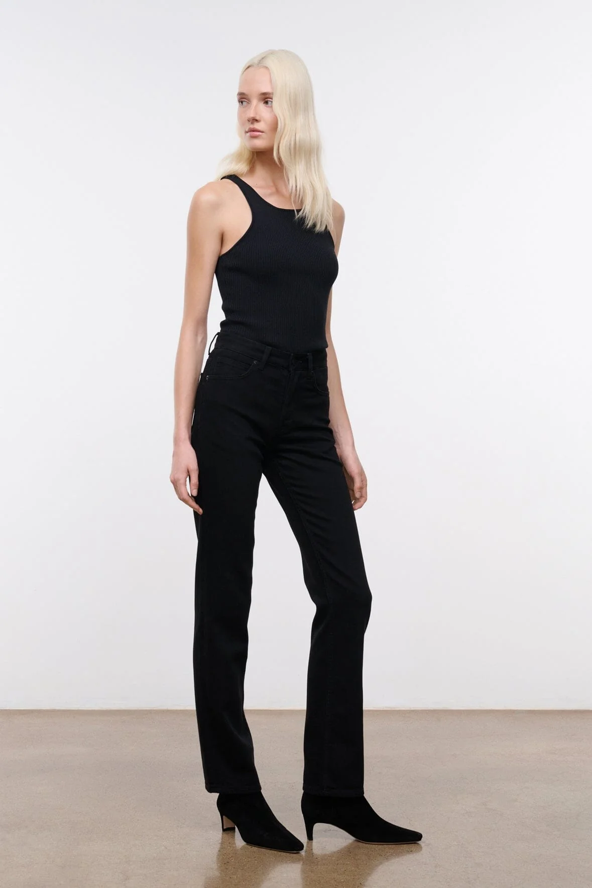 TEDDY STRAIGHT JEAN | BLACK - Image 6