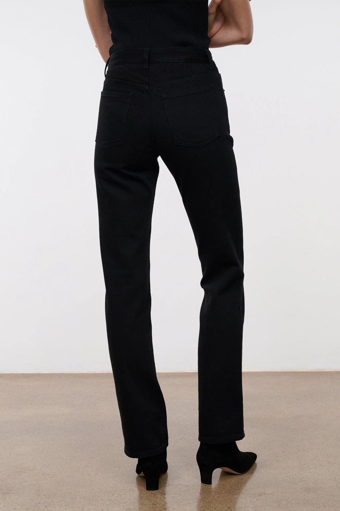 TEDDY STRAIGHT JEAN | BLACK - Image 8
