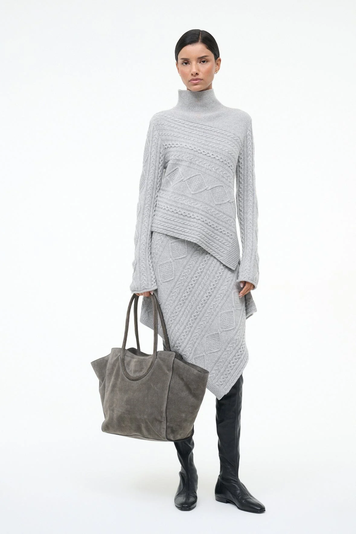 VEER SKIRT | HEATHER GREY