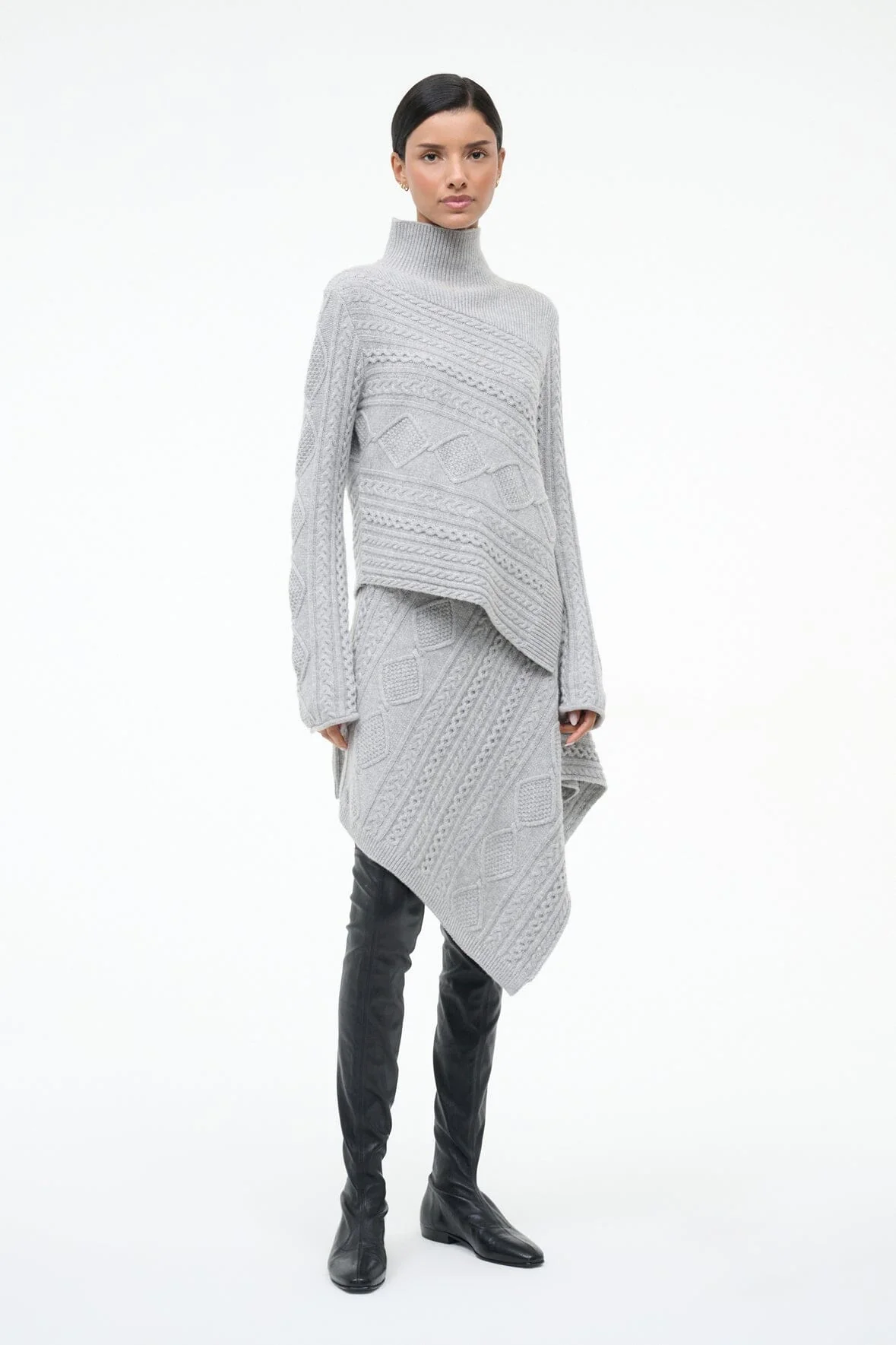 VEER SKIRT | HEATHER GREY - Image 5