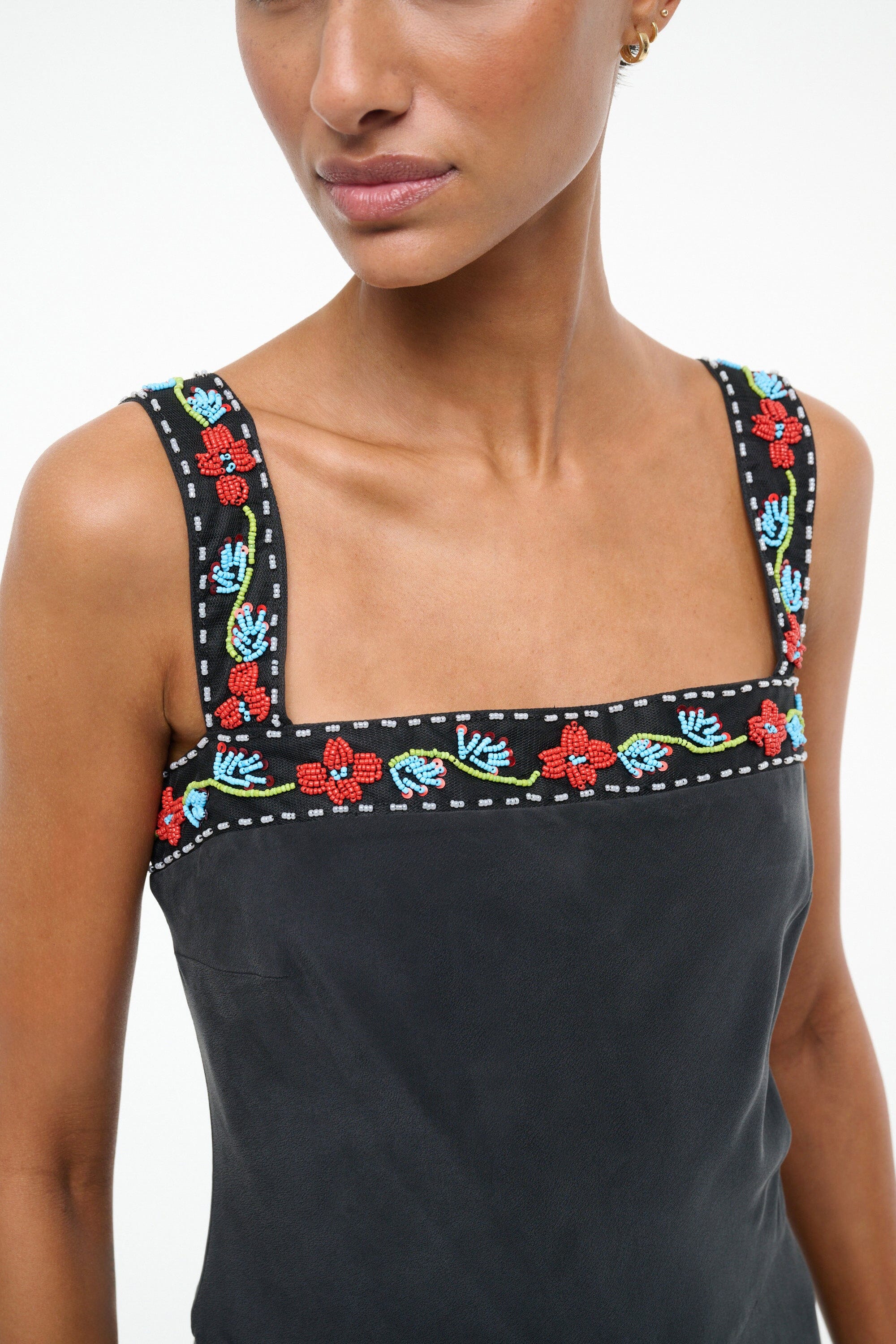VERONICA SILK ROMPER | BLACK - Image 5