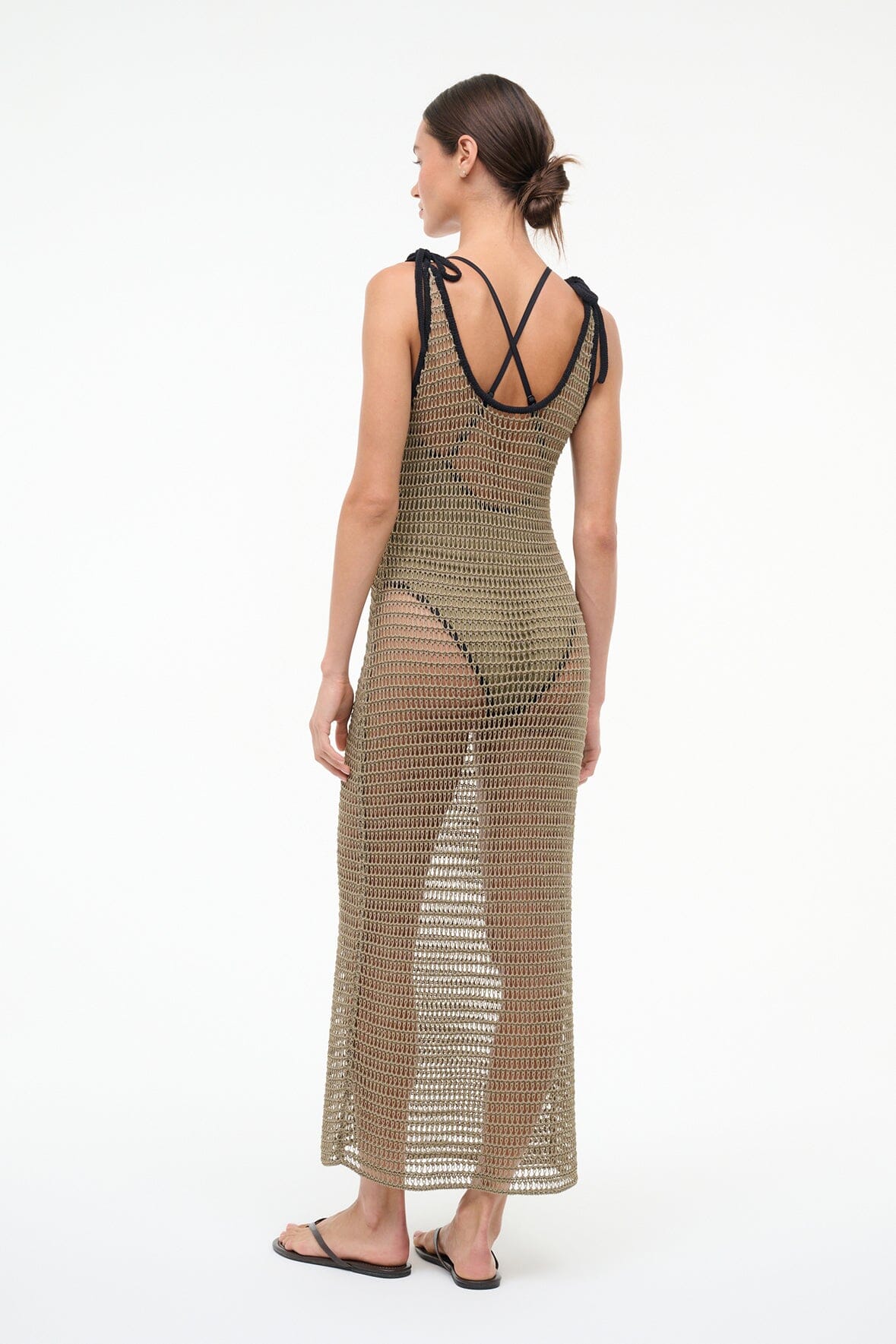 VINTA COVERUP DRESS | THYME BLACK - Image 4