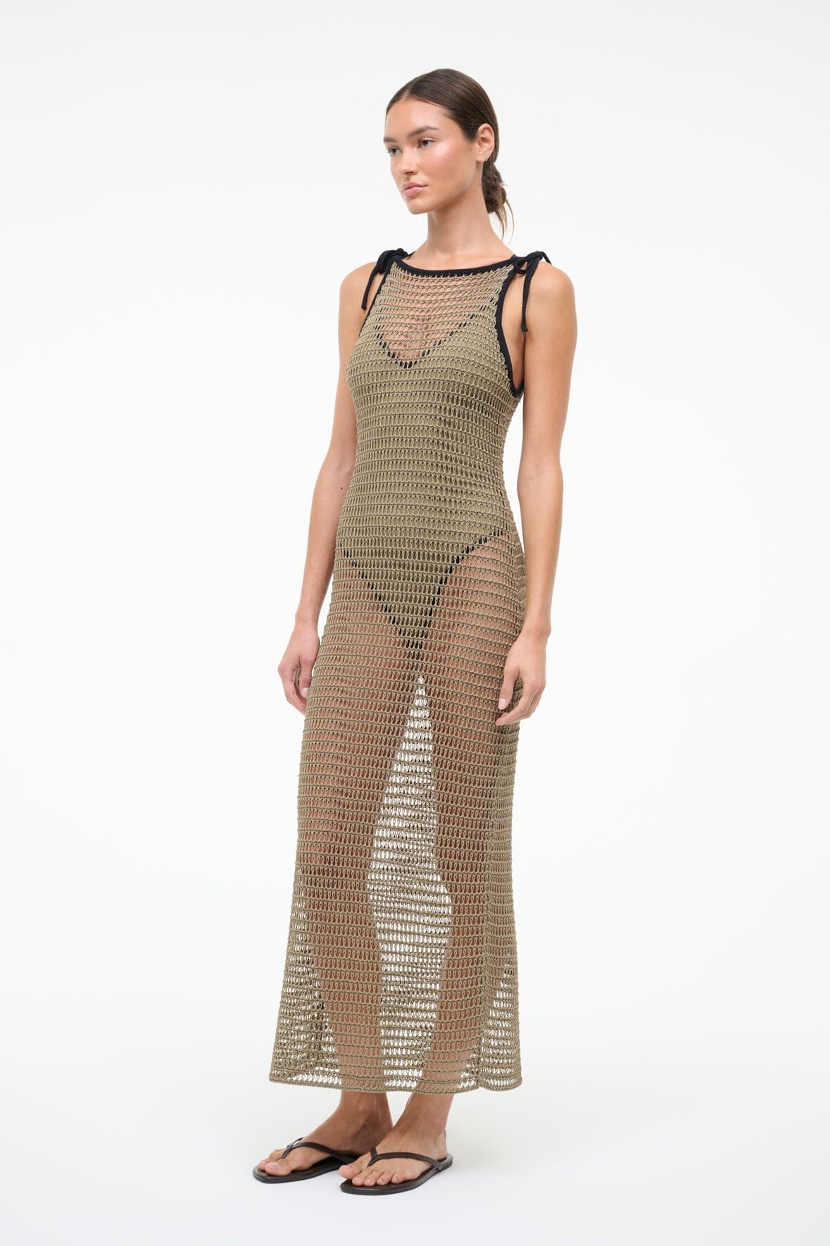 VINTA COVERUP DRESS | THYME BLACK - Image 6