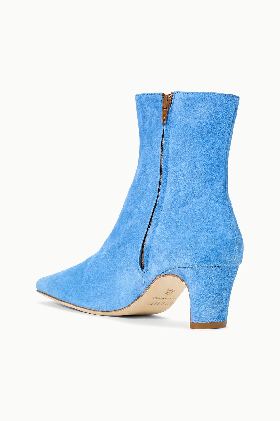 WALLY ANKLE BOOT | STAUD BLUE SUEDE - Image 5