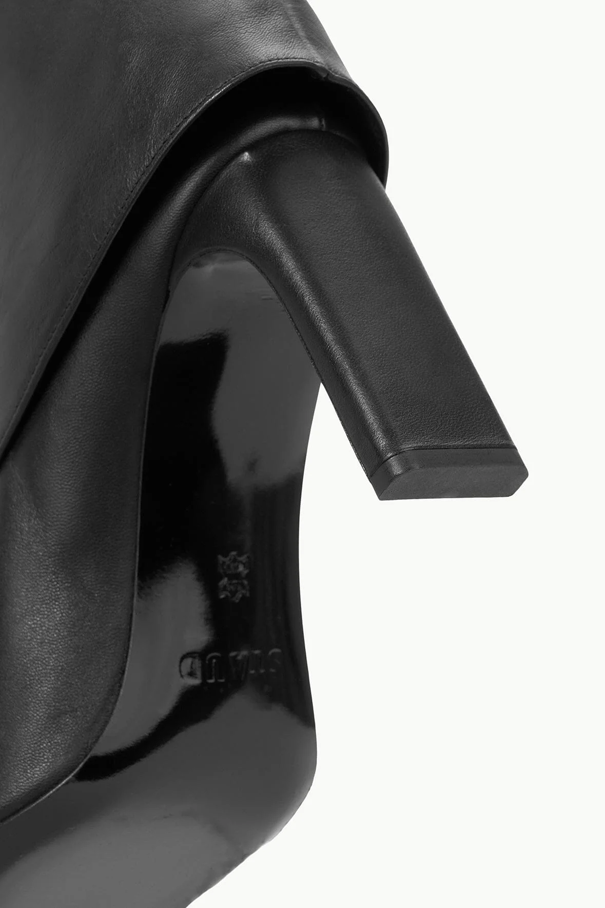 WALLY FOLDOVER HIGH HEEL BOOT | BLACK - Image 8