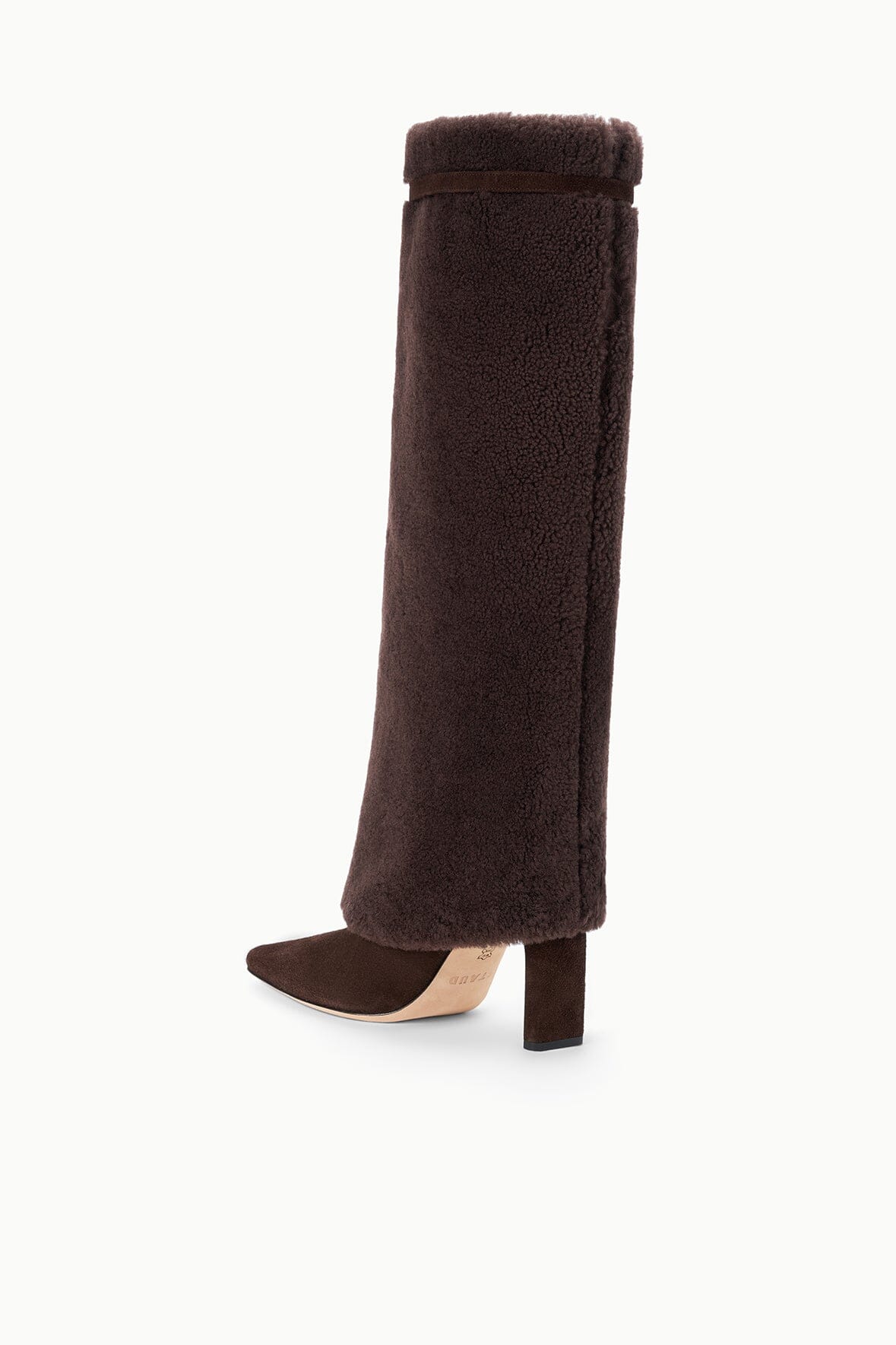 WALLY FOLDOVER HIGH HEEL BOOT | ESPRESSO SHEARLING - Image 3