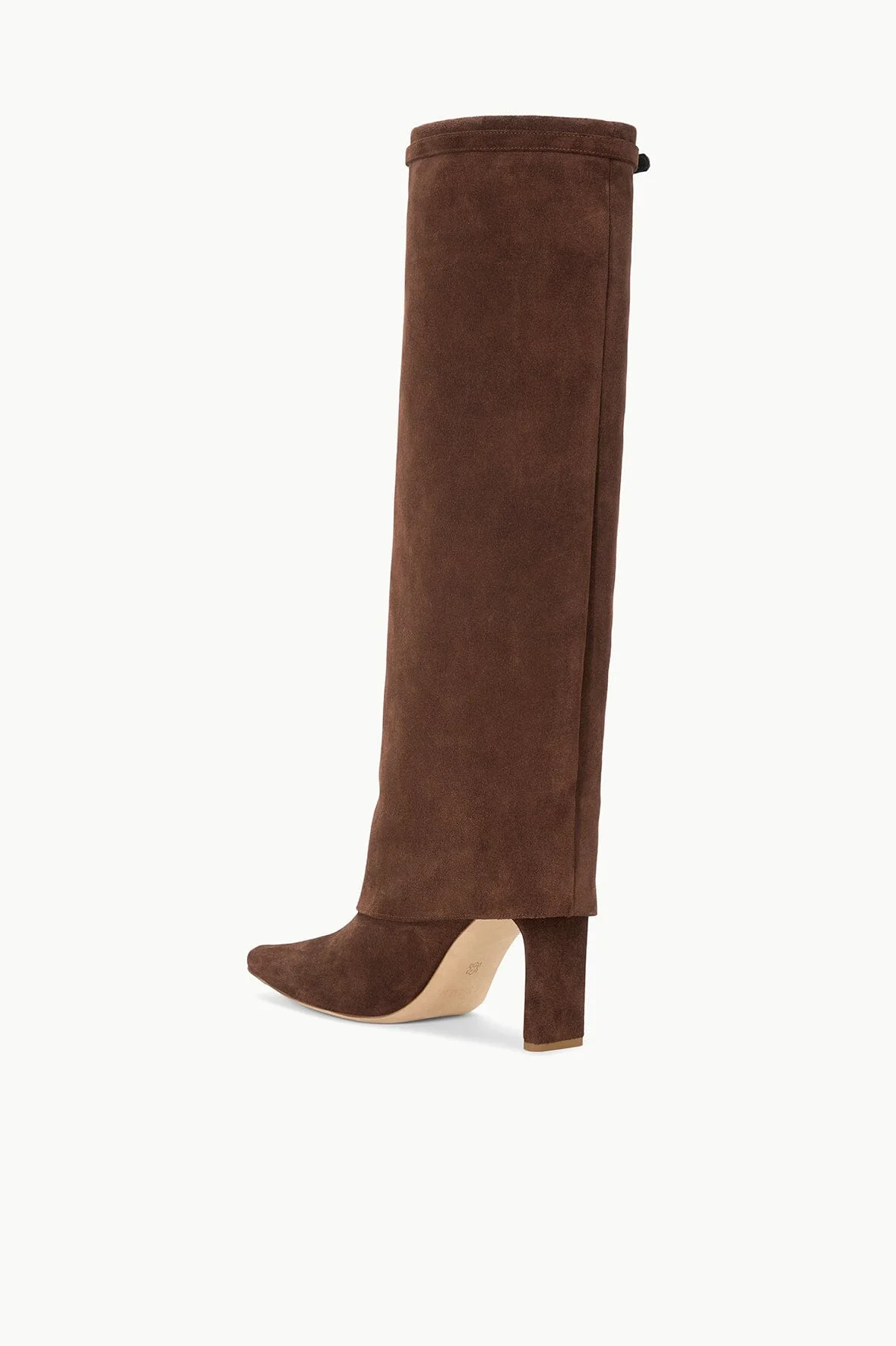 WALLY FOLDOVER HIGH HEEL BOOT | MAHOGANY SUEDE - Image 4