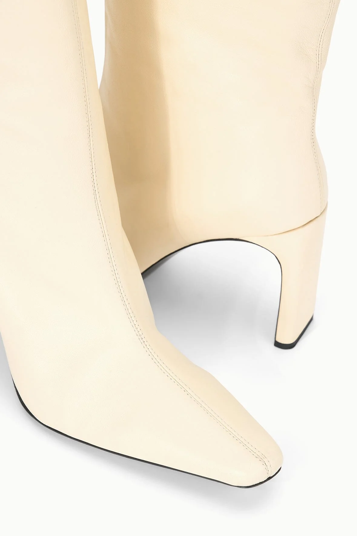 WALLY HIGH HEEL BOOT | CREAM - Image 4