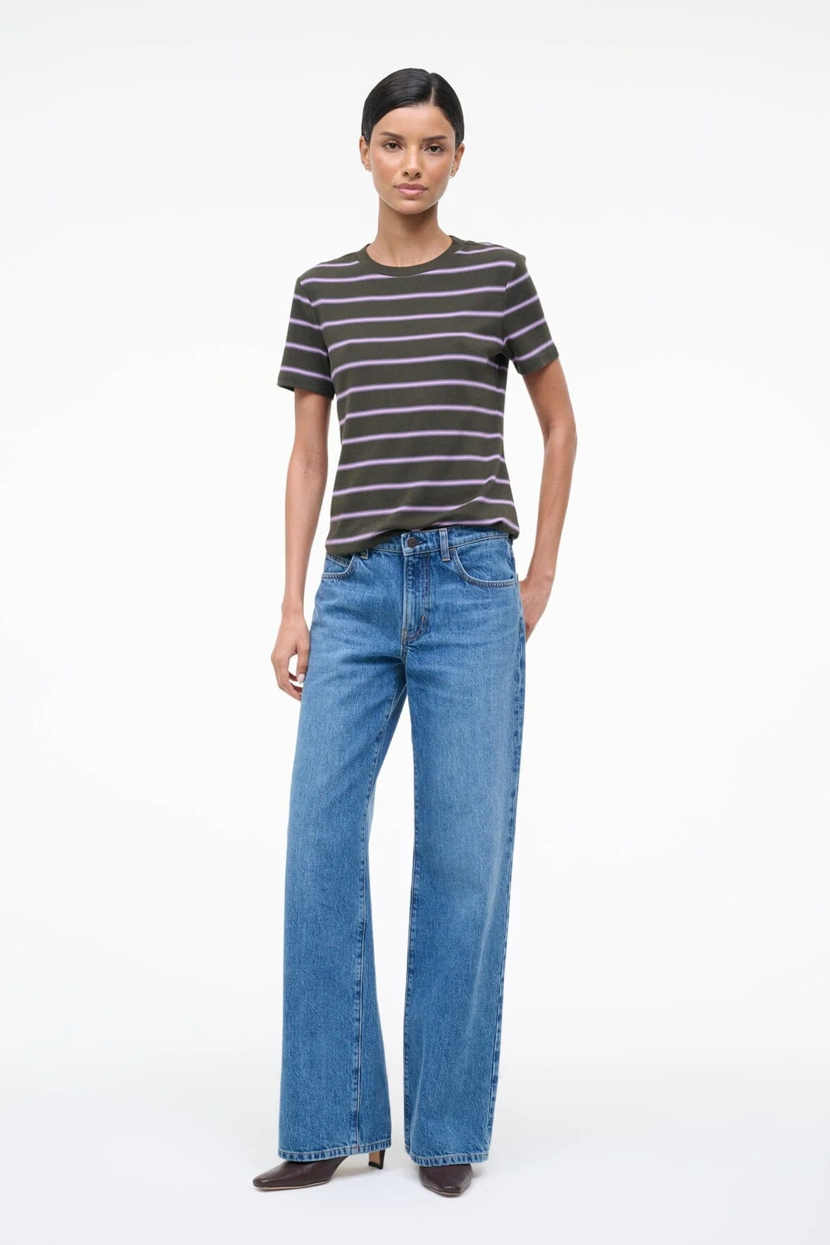 WEEKEND CREW TEE | PINE STRIPE - Image 4