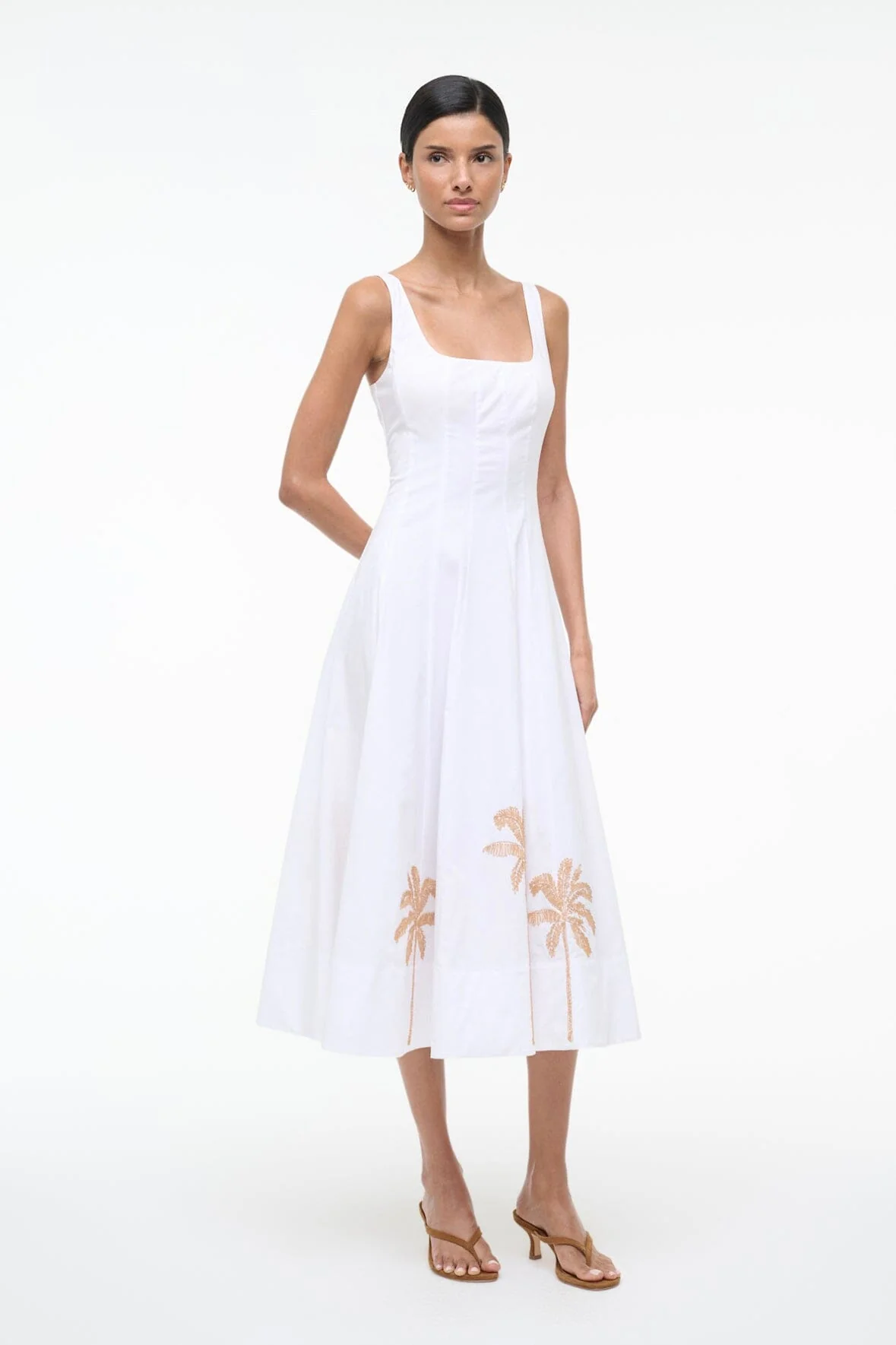 WELLS DRESS | PALM EMBROIDERY - Image 3