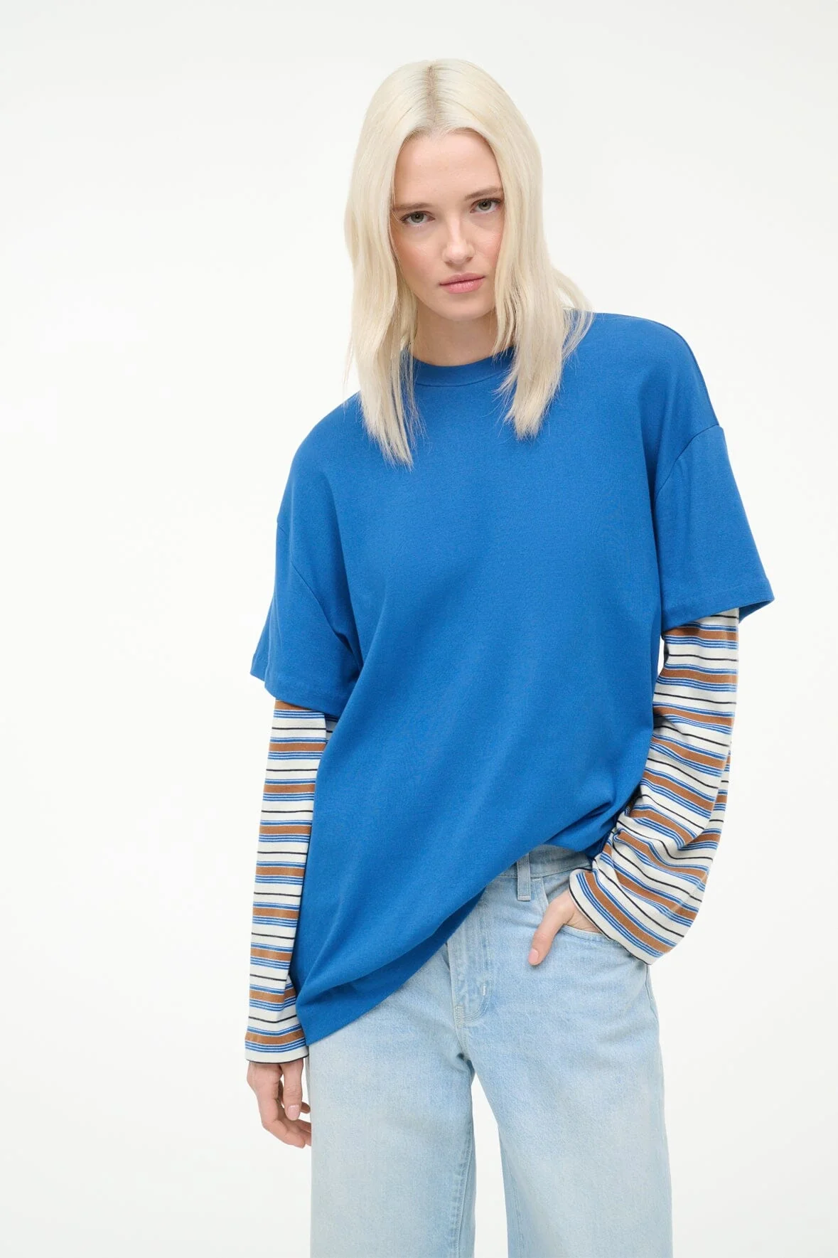 WILLIAM TEE | BLUE MOJAVE STRIPE - Image 2