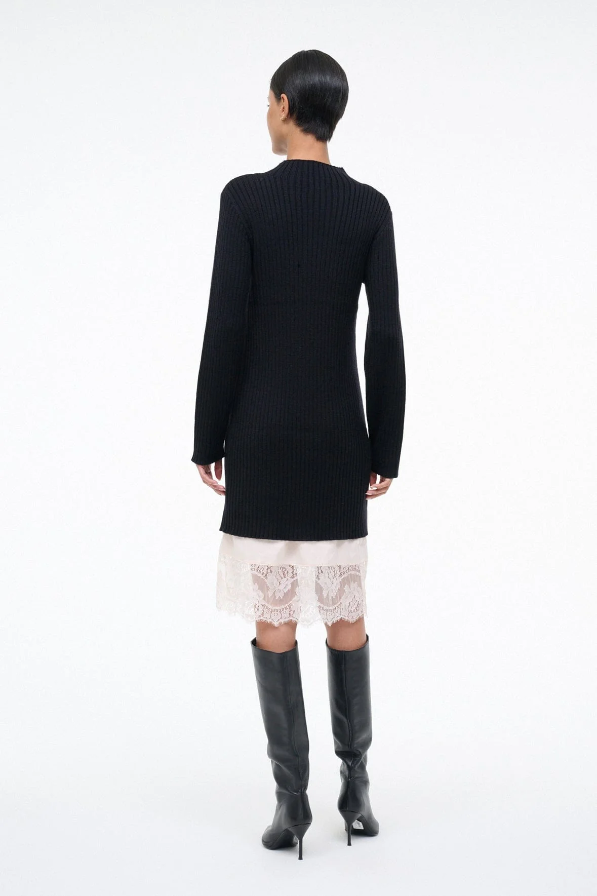 WILLOW SWEATER DRESS | BLACK - Image 3