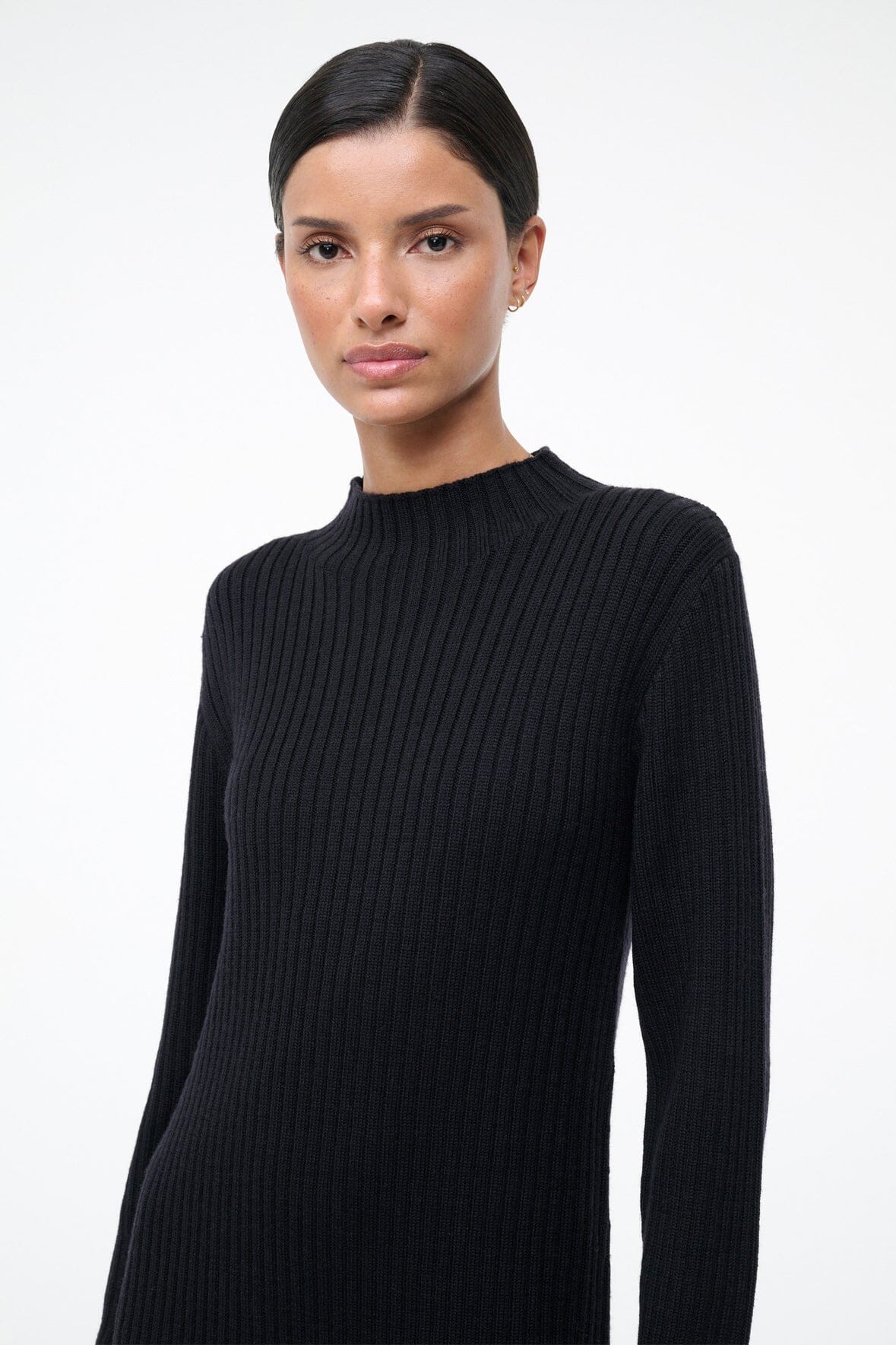 WILLOW SWEATER DRESS | BLACK - Image 4