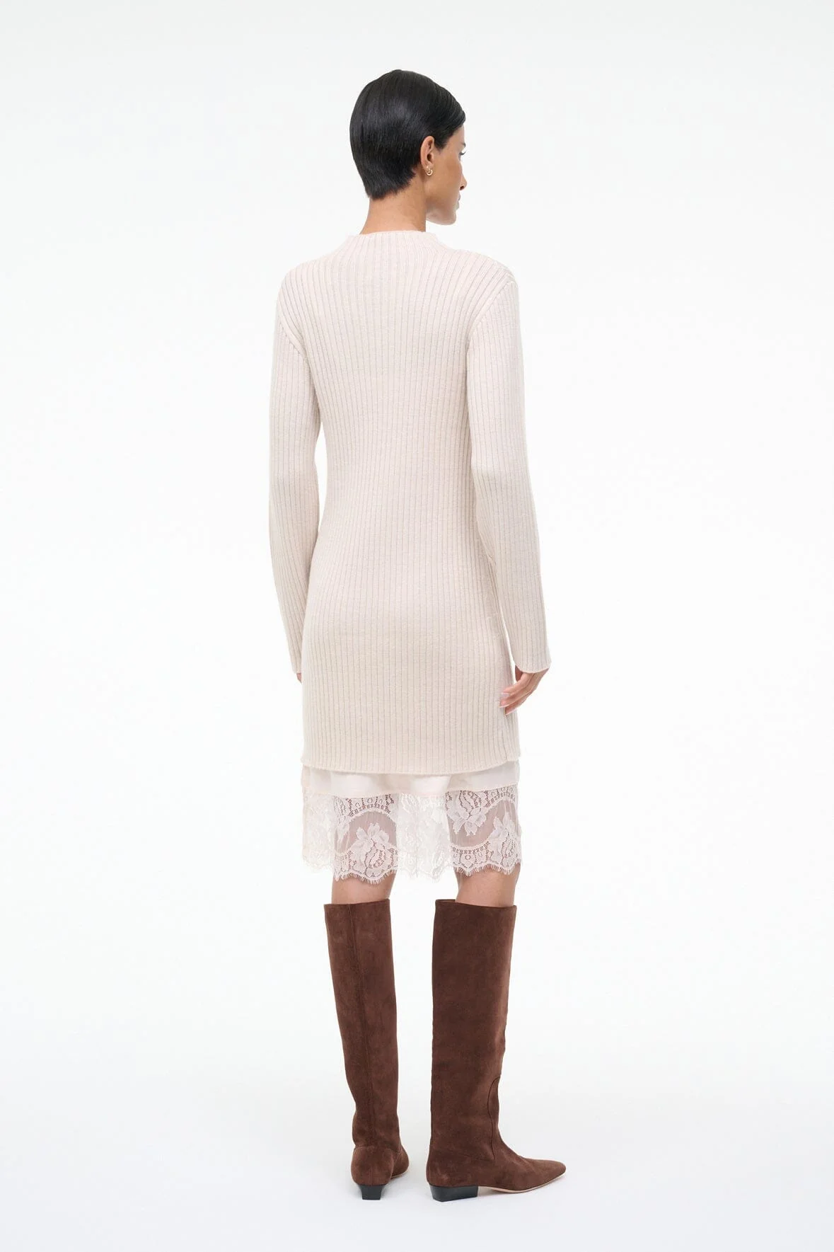 WILLOW SWEATER DRESS | ECRU - Image 3