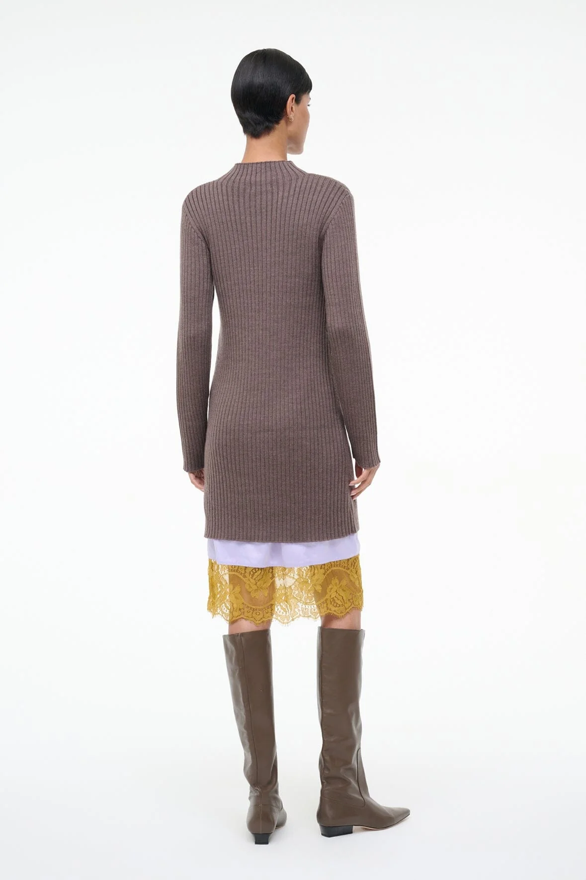 WILLOW SWEATER DRESS | TRUFFLE - Image 3