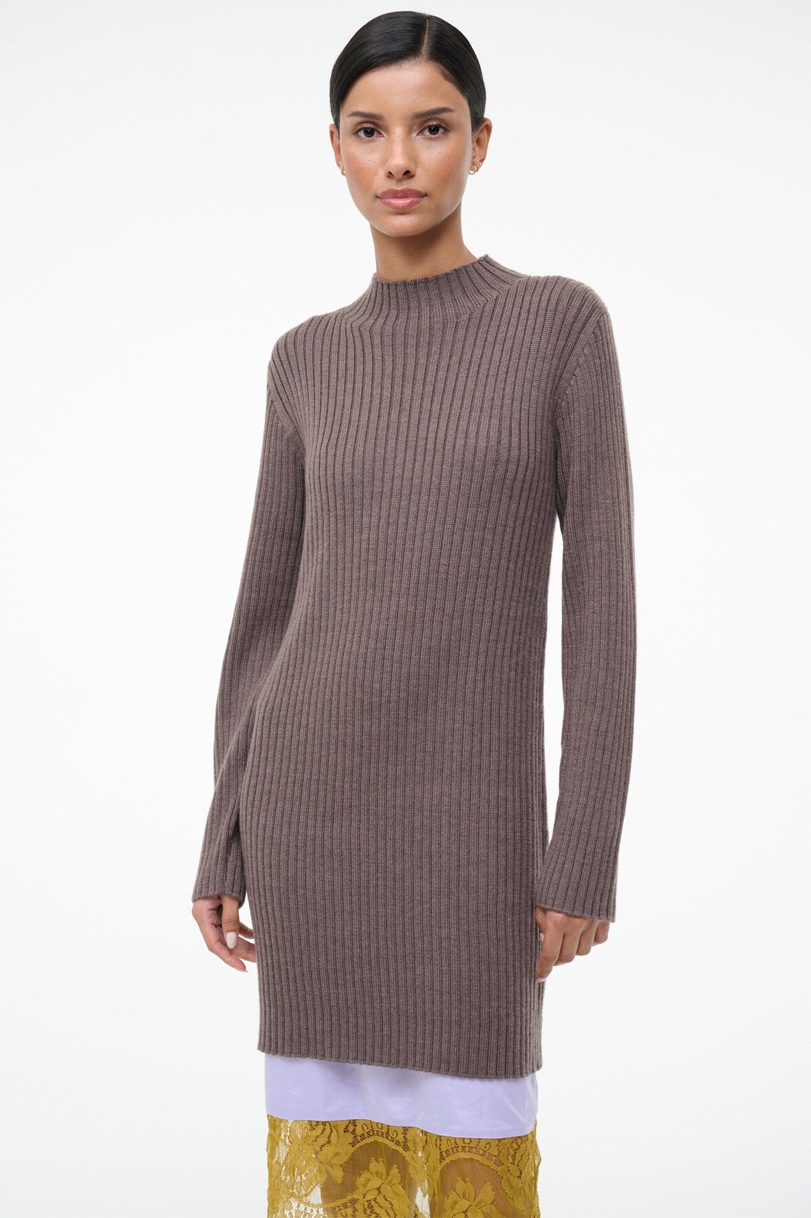 WILLOW SWEATER DRESS | TRUFFLE - Image 4